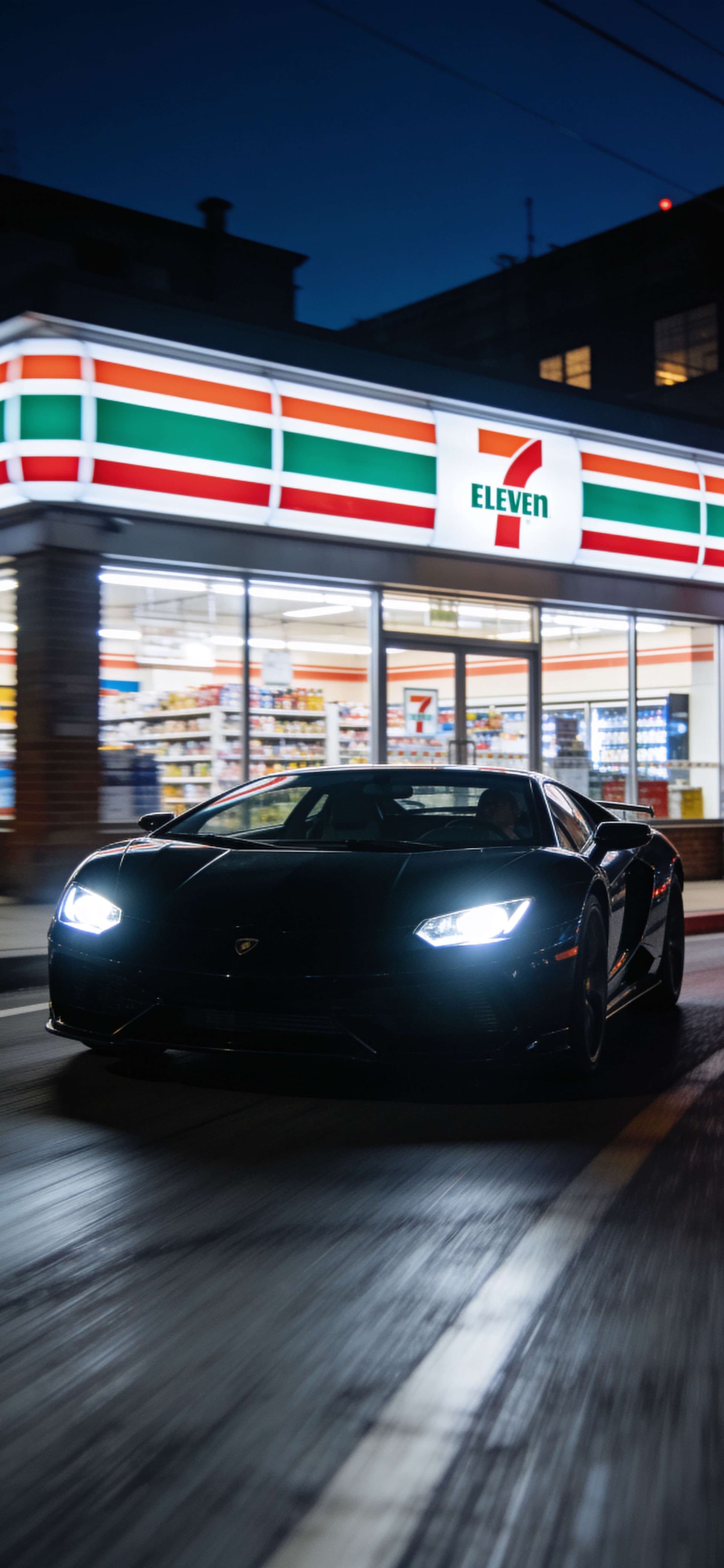 Midnight Convenience Run - free phone wallpaper