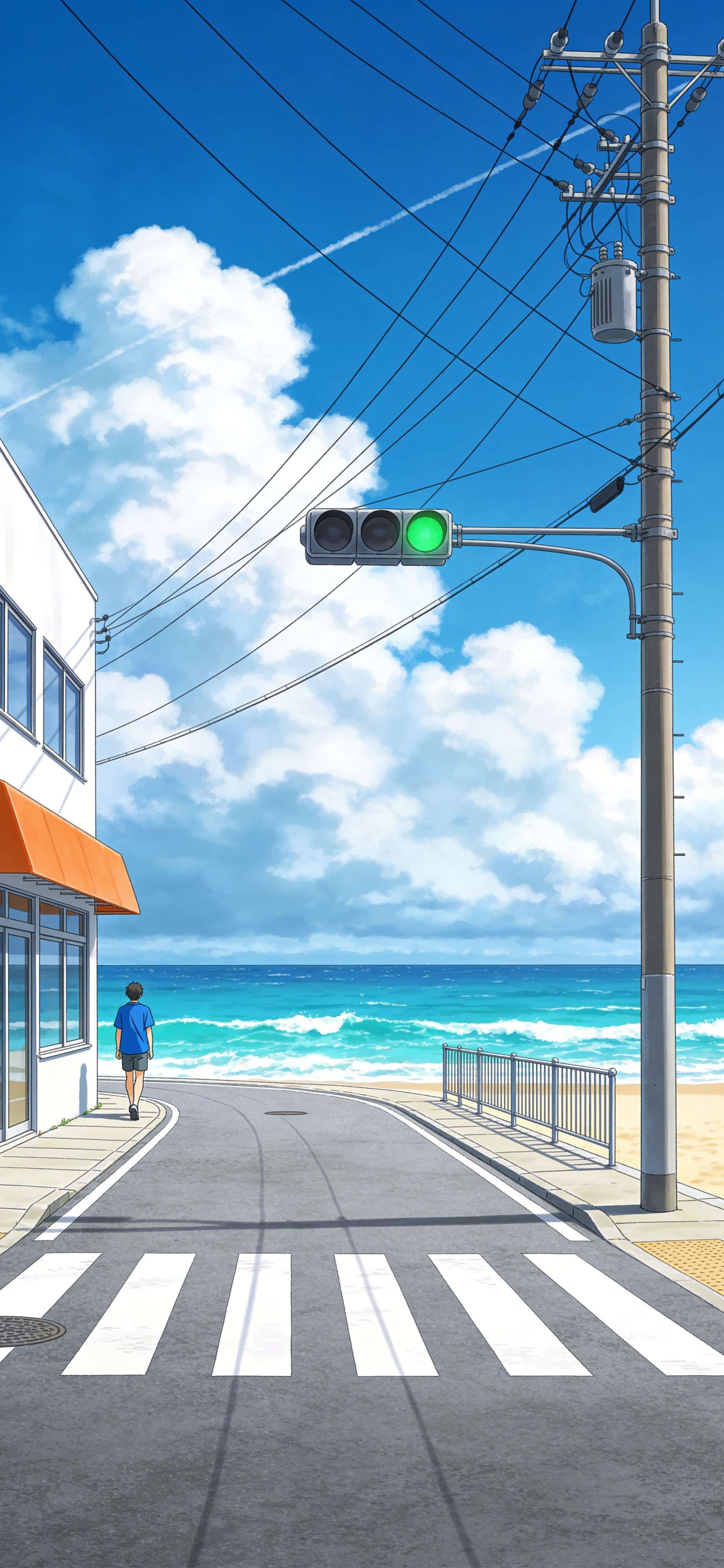 Ocean Breeze Crossing - free phone wallpaper