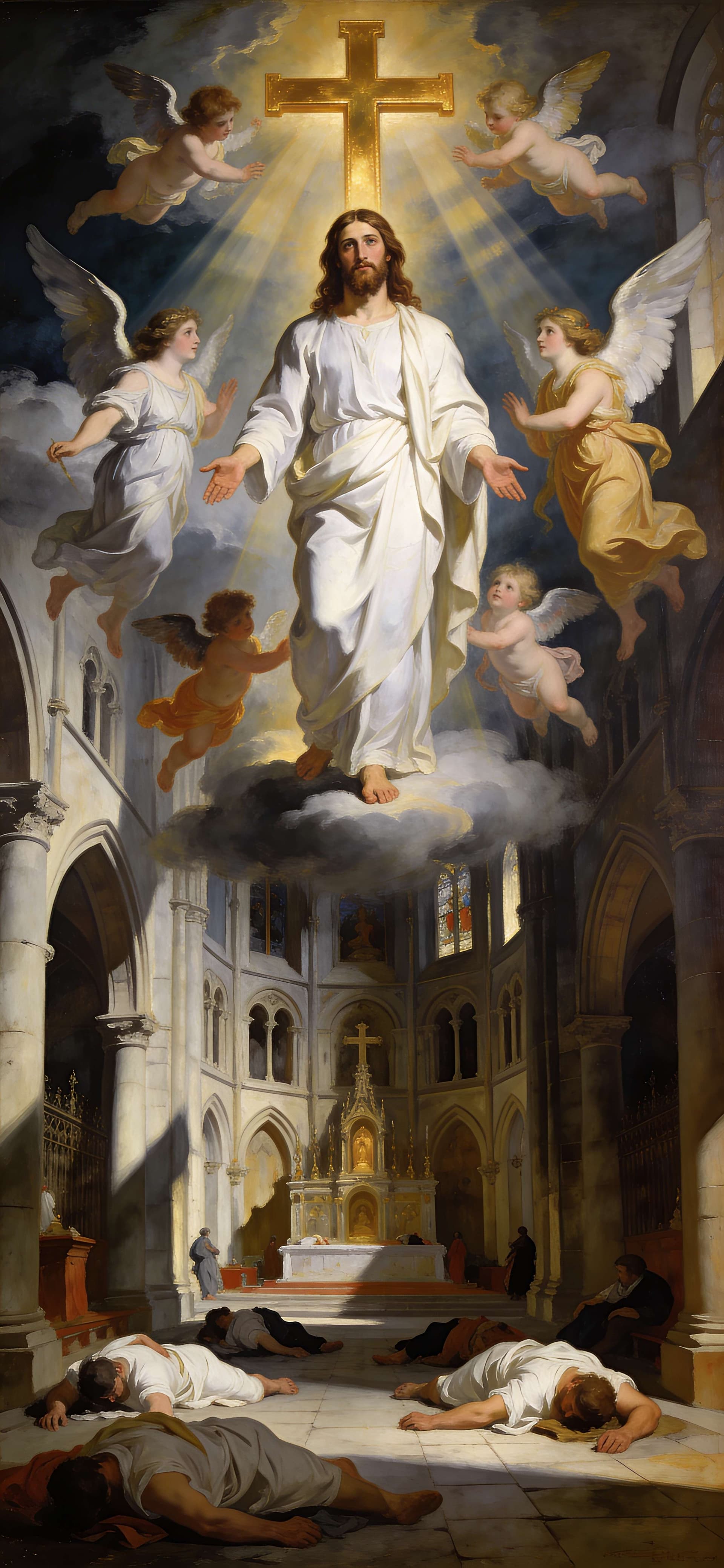 Divine Light Ascension - Pro phone wallpaper