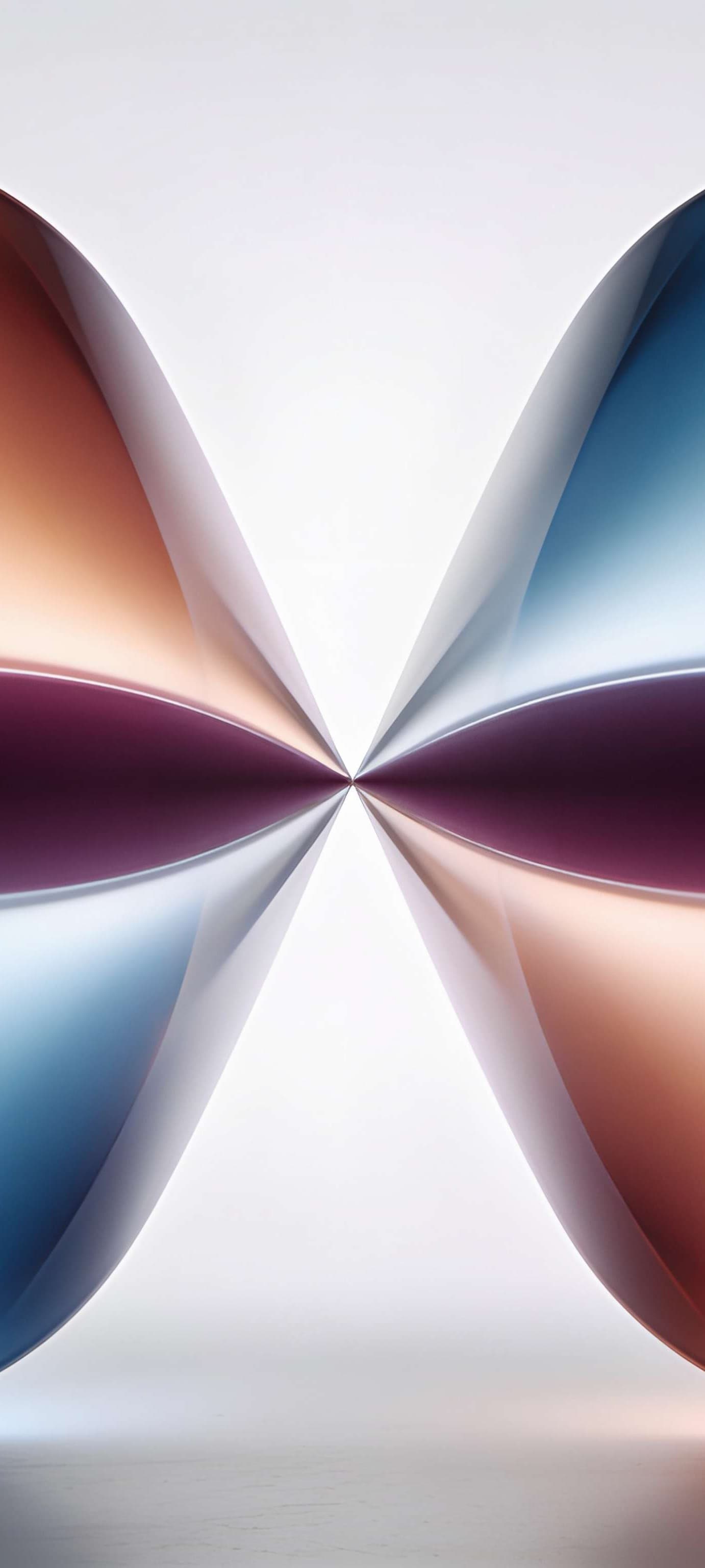 Fluid Glass Symmetry - free phone wallpaper