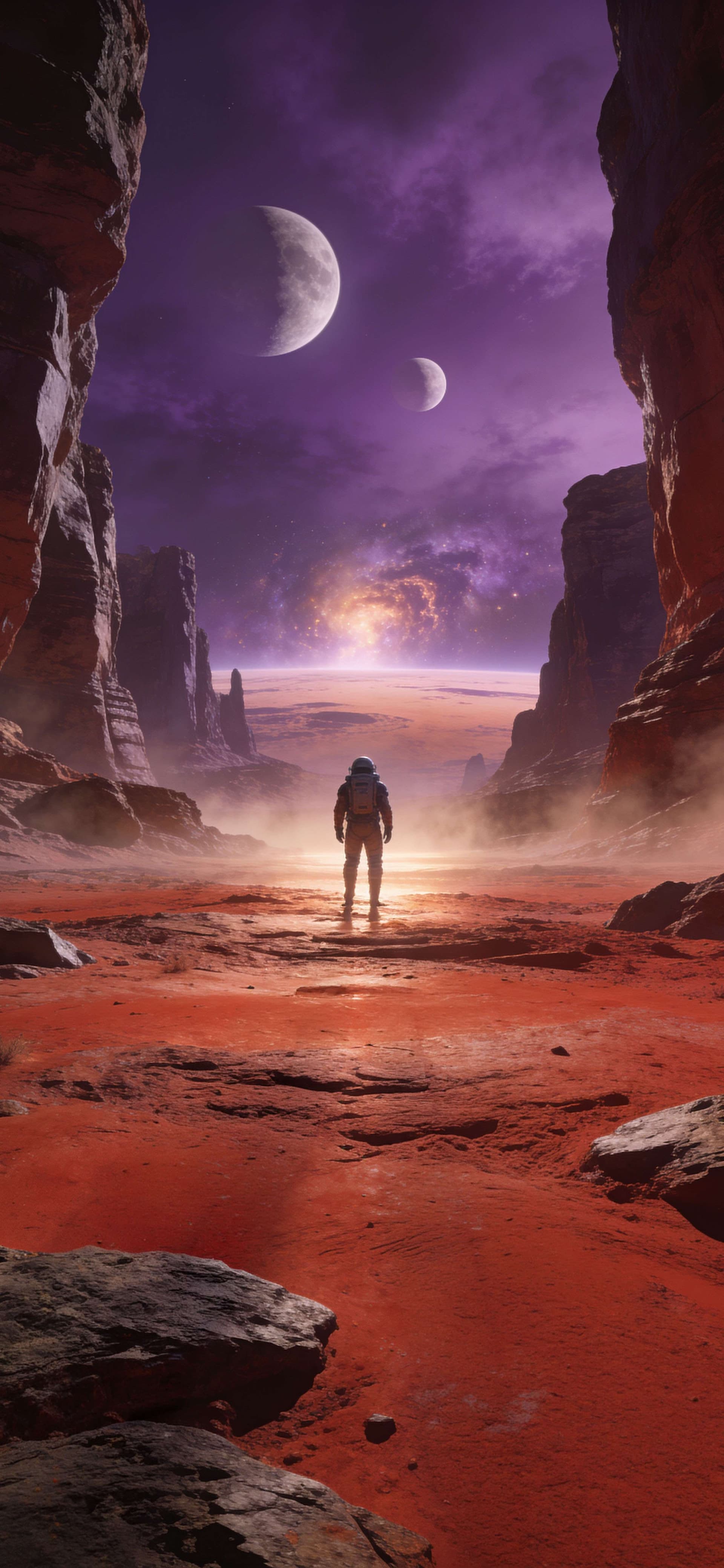 Cosmic Solitude - free phone wallpaper