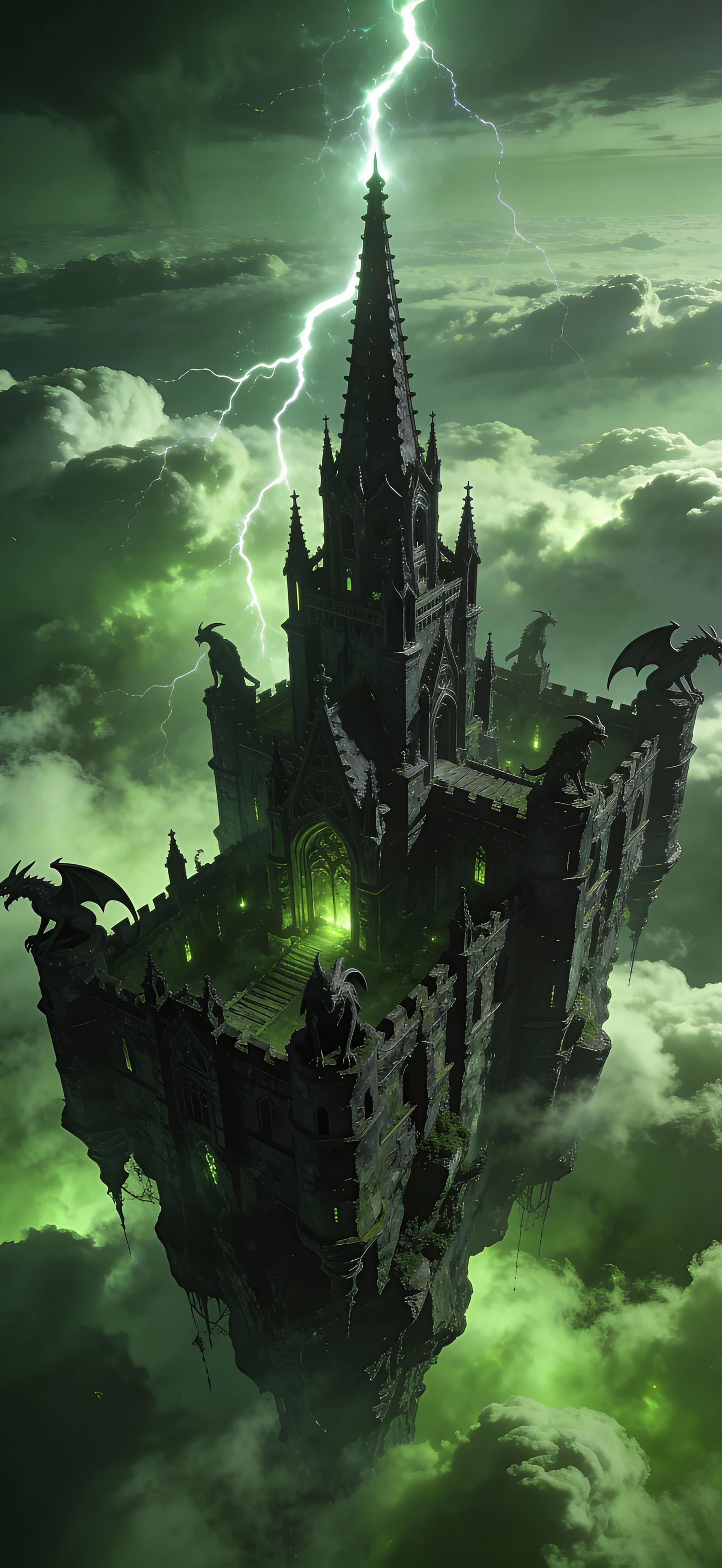 Emerald Castle - free phone wallpaper