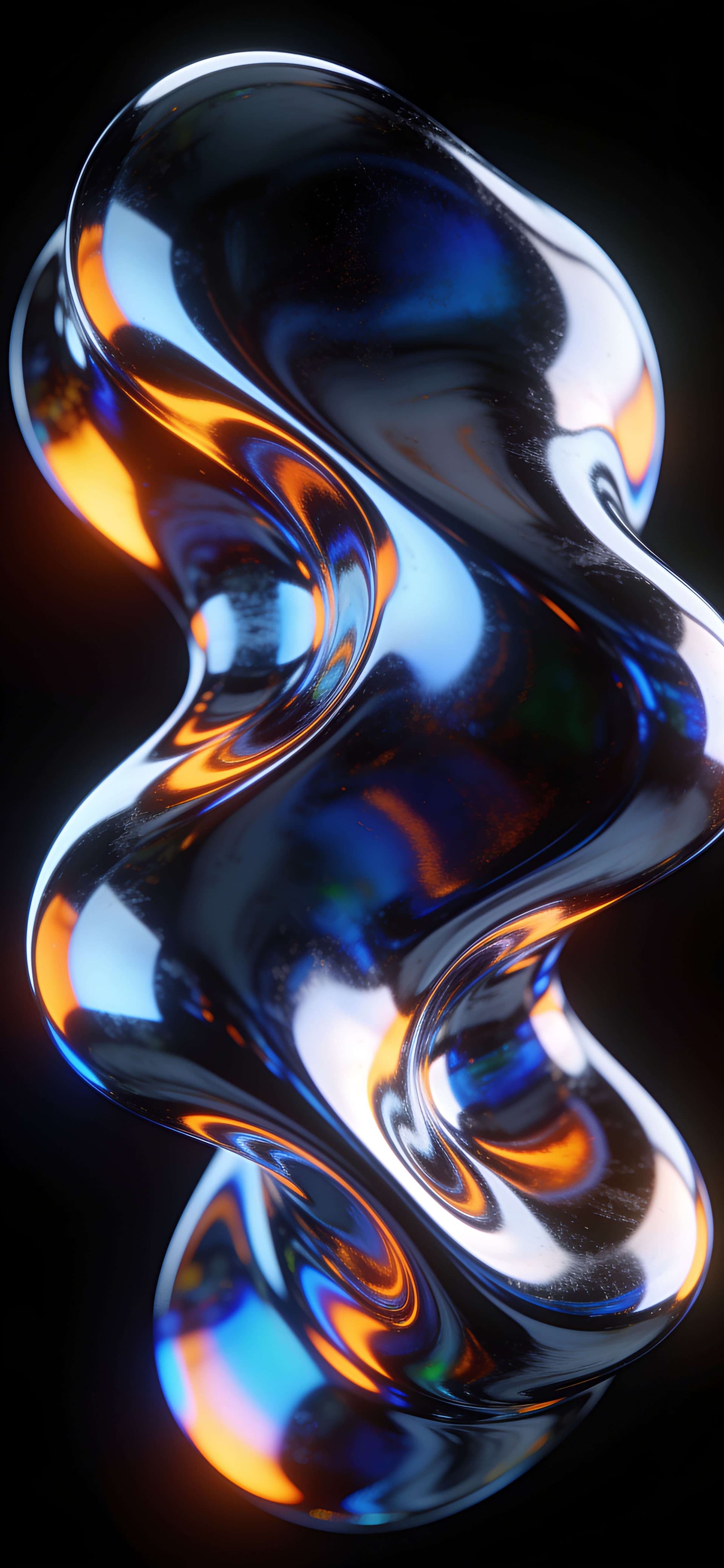 Chroma Flow Abstract - free phone wallpaper