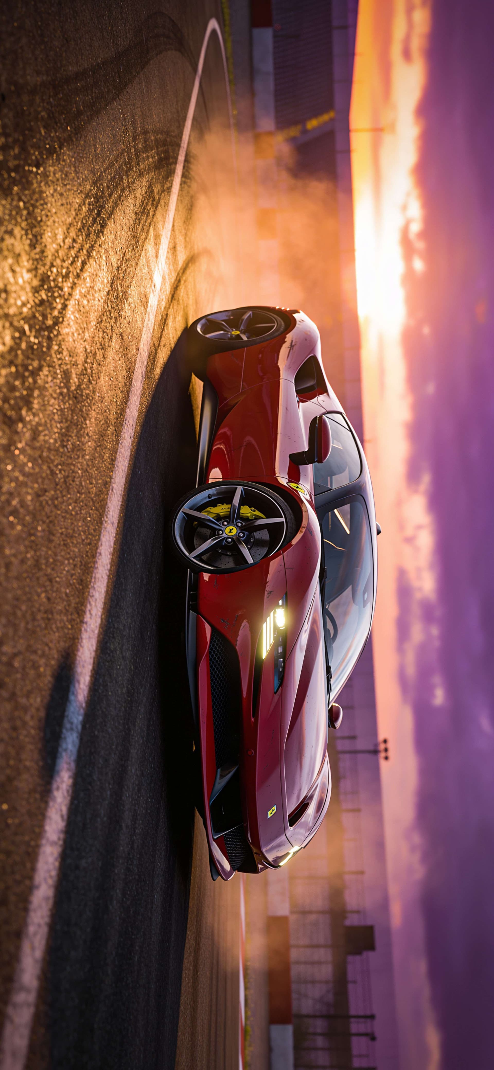Sunset Race Track 2 - Pro phone wallpaper