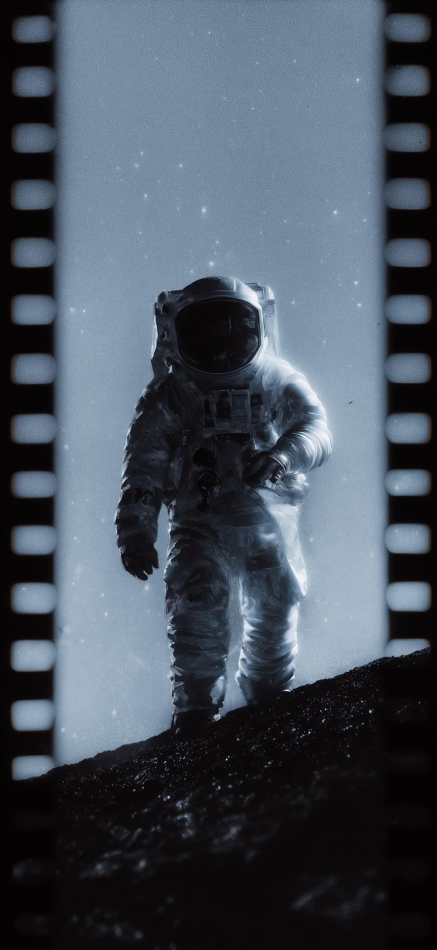 Astronaut on the Edge - Pro phone wallpaper