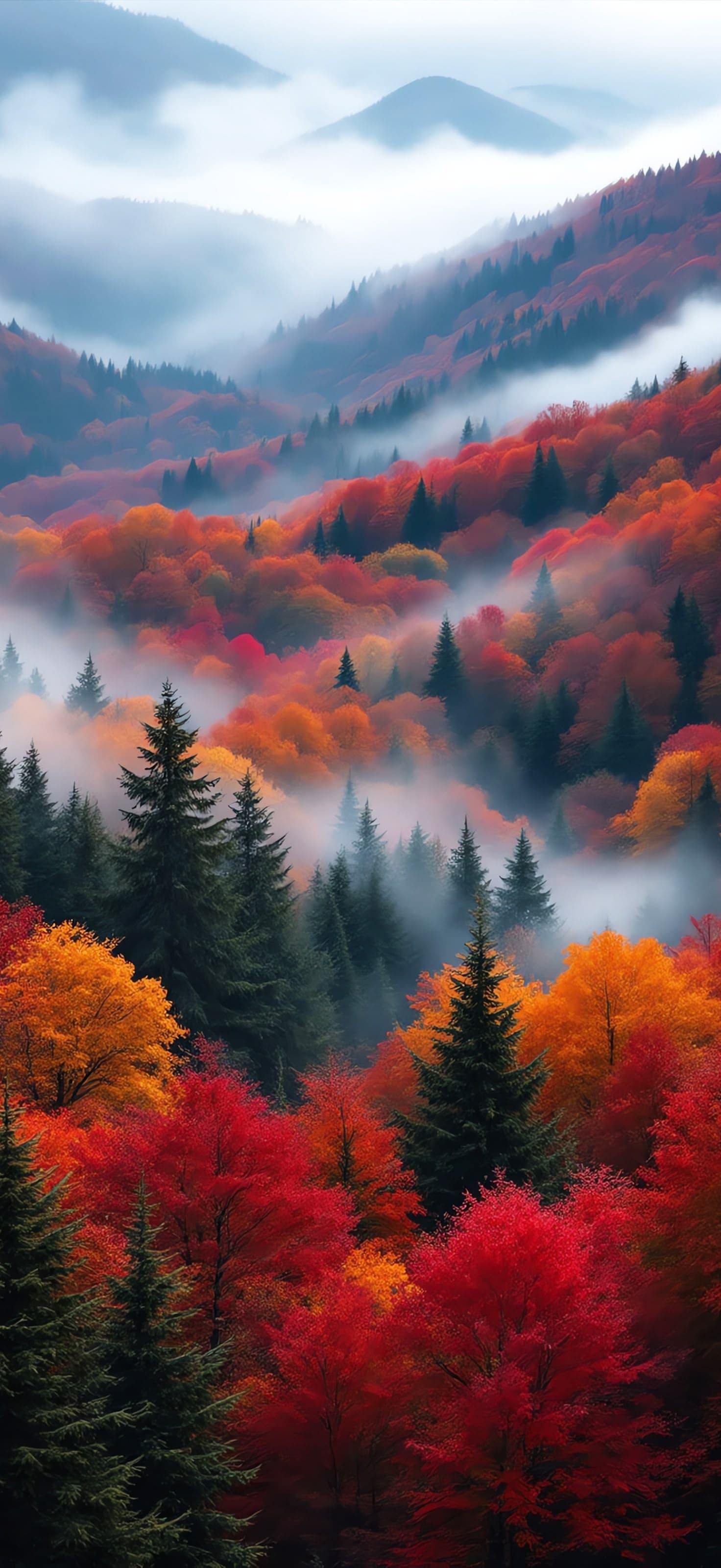 Whispers of Autumn Mist 3 - Pro phone wallpaper