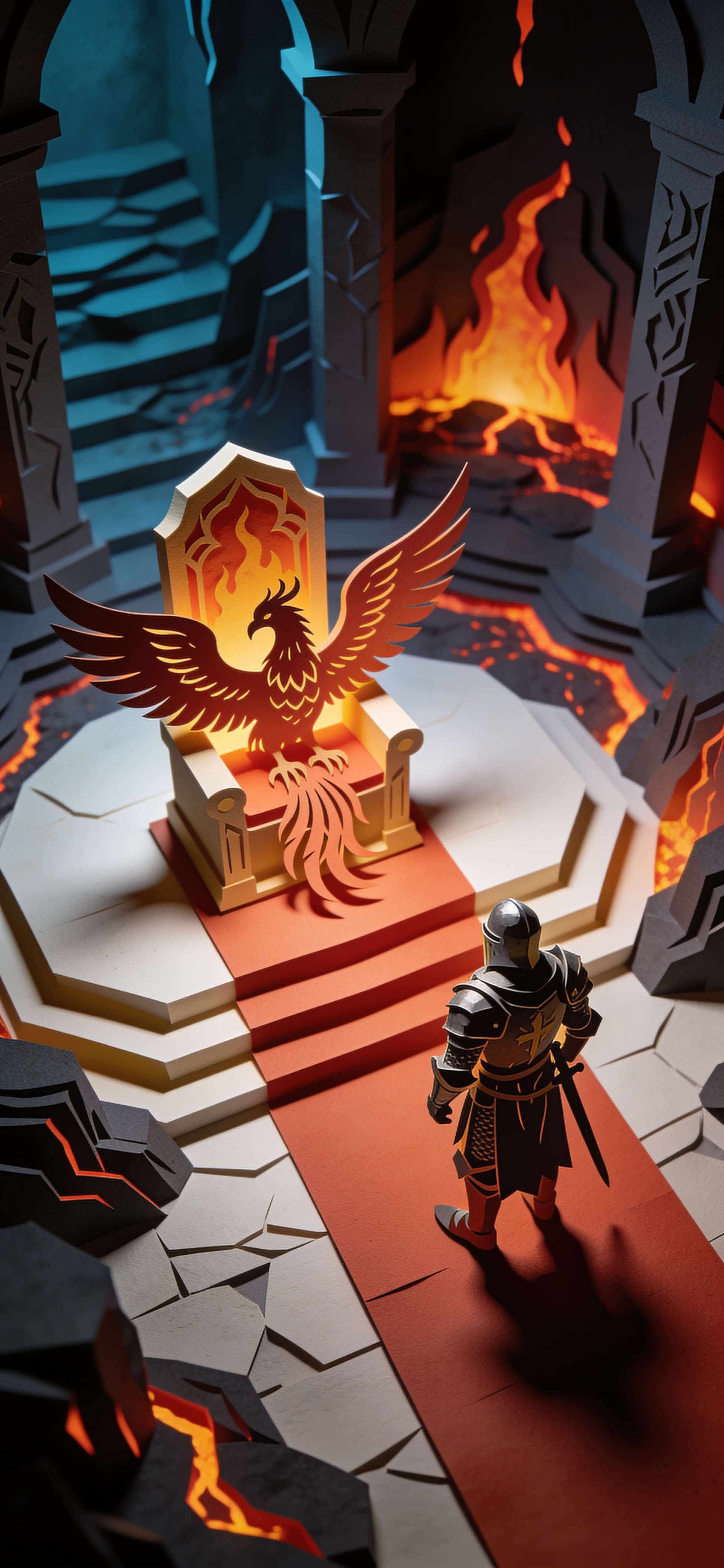 The Phoenix Throne - Pro phone wallpaper