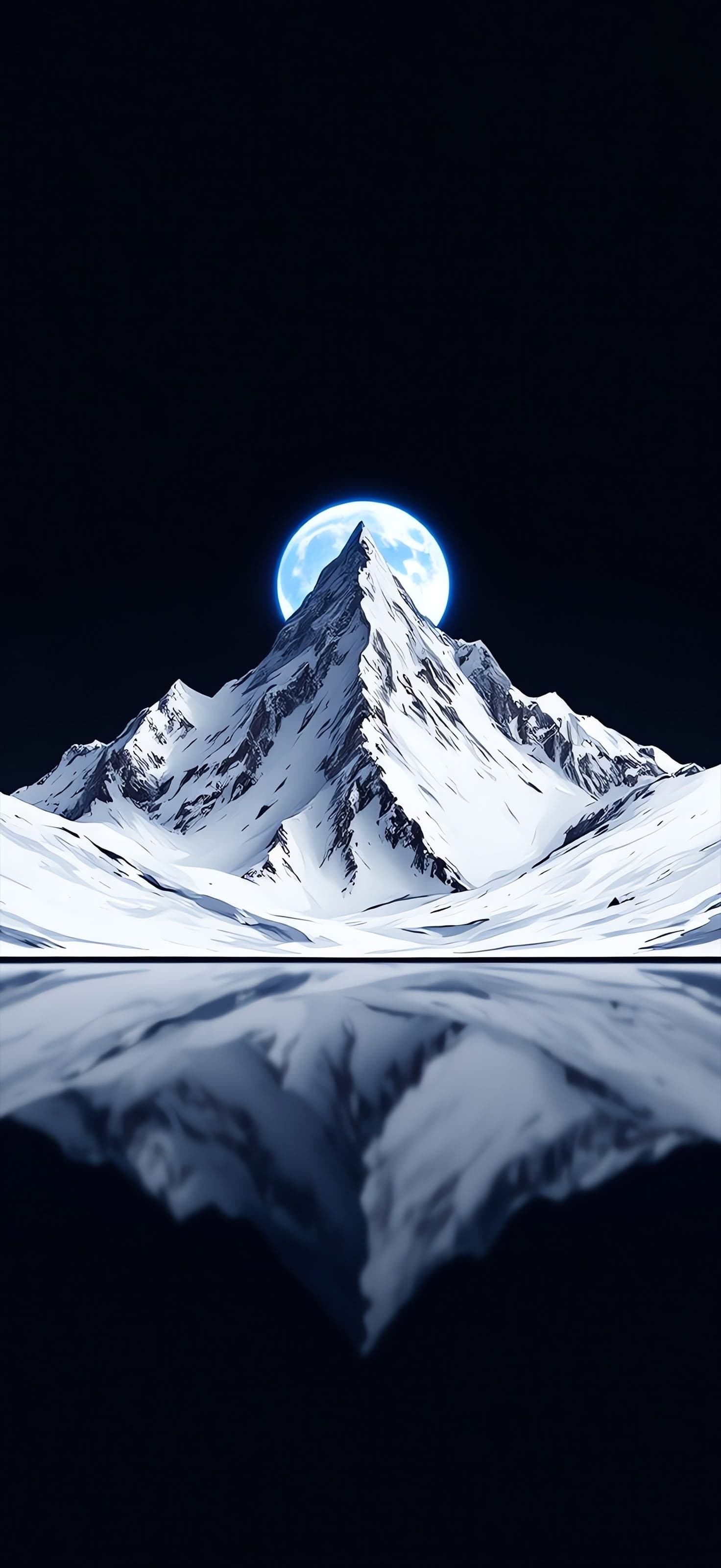 Lunar Peak - Pro phone wallpaper