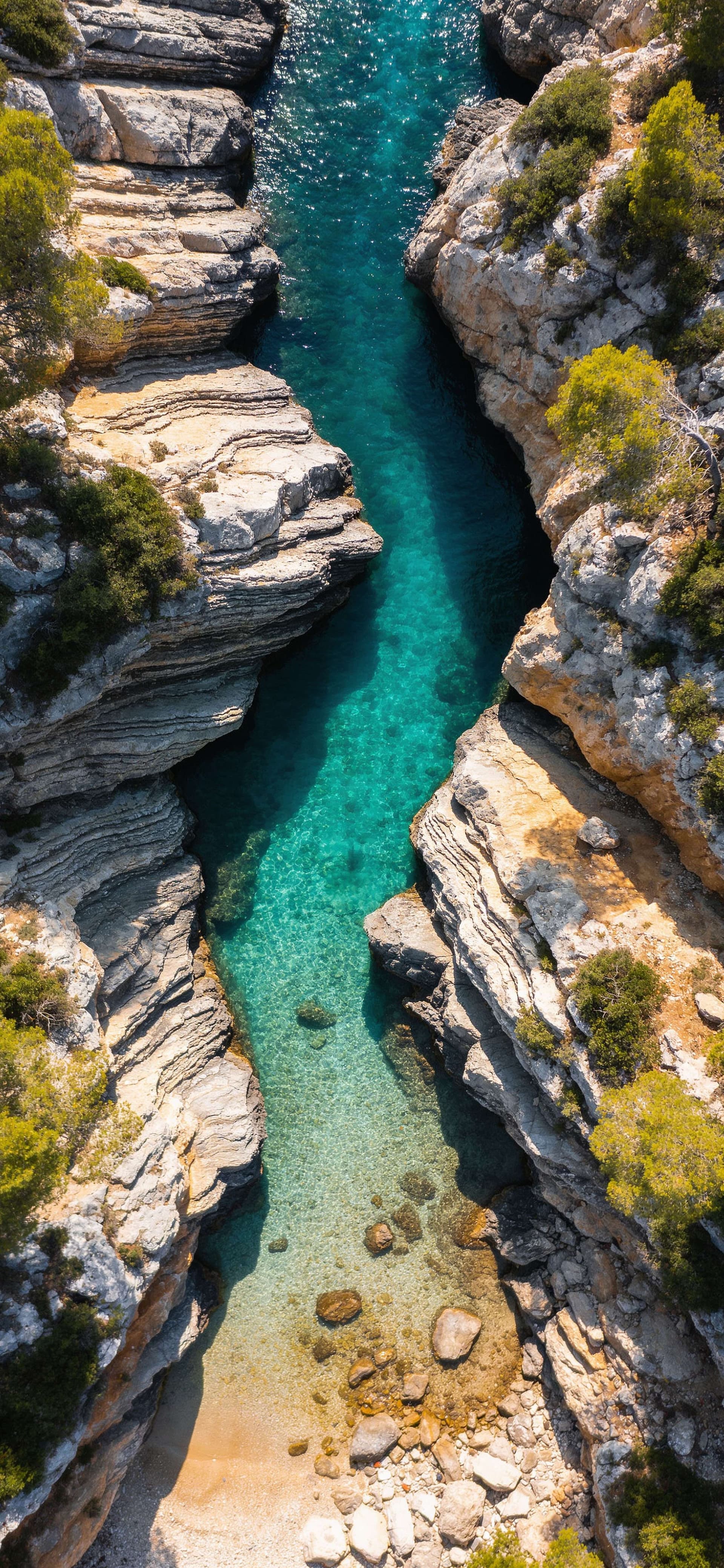 Turquoise Canyon Cove - Pro phone wallpaper