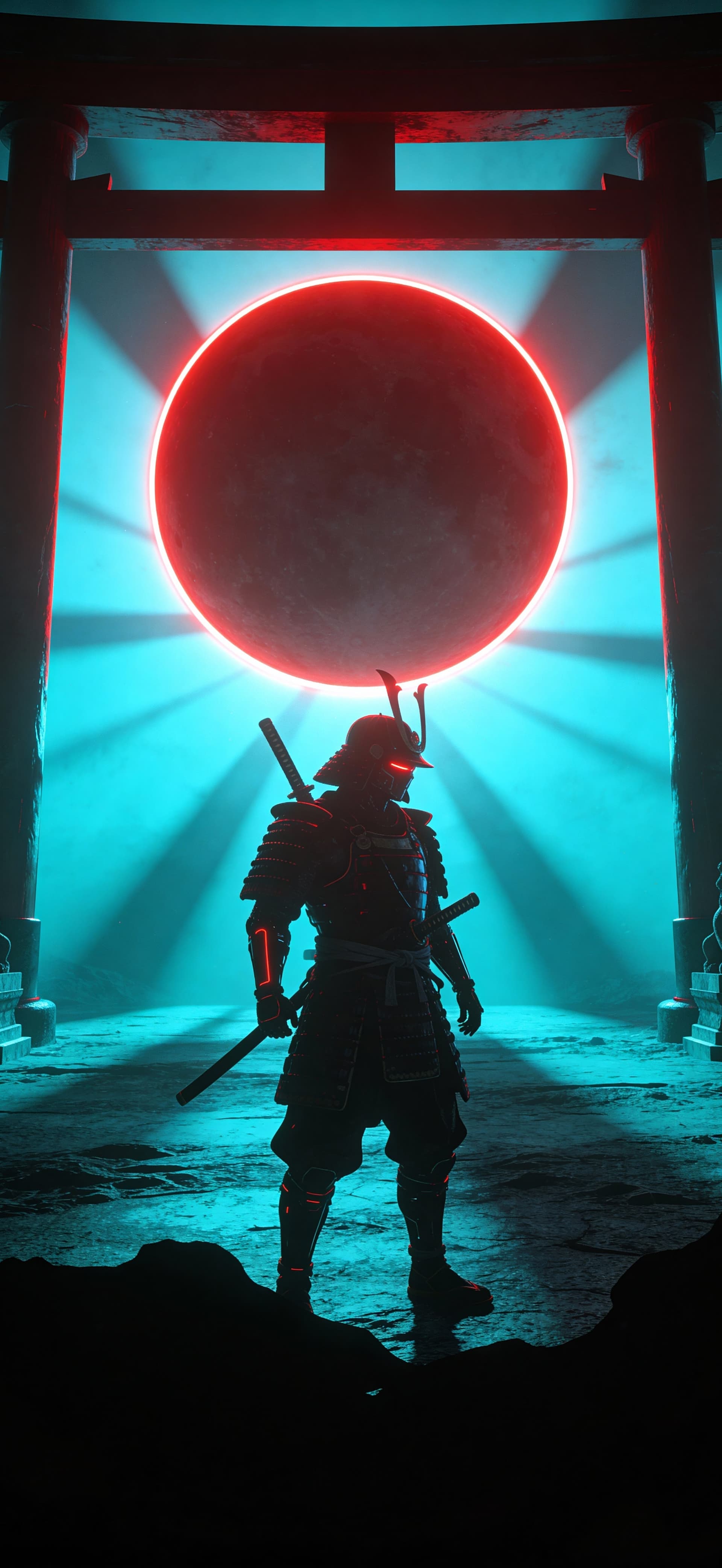 Crimson Eclipse Samurai 2 - Pro phone wallpaper