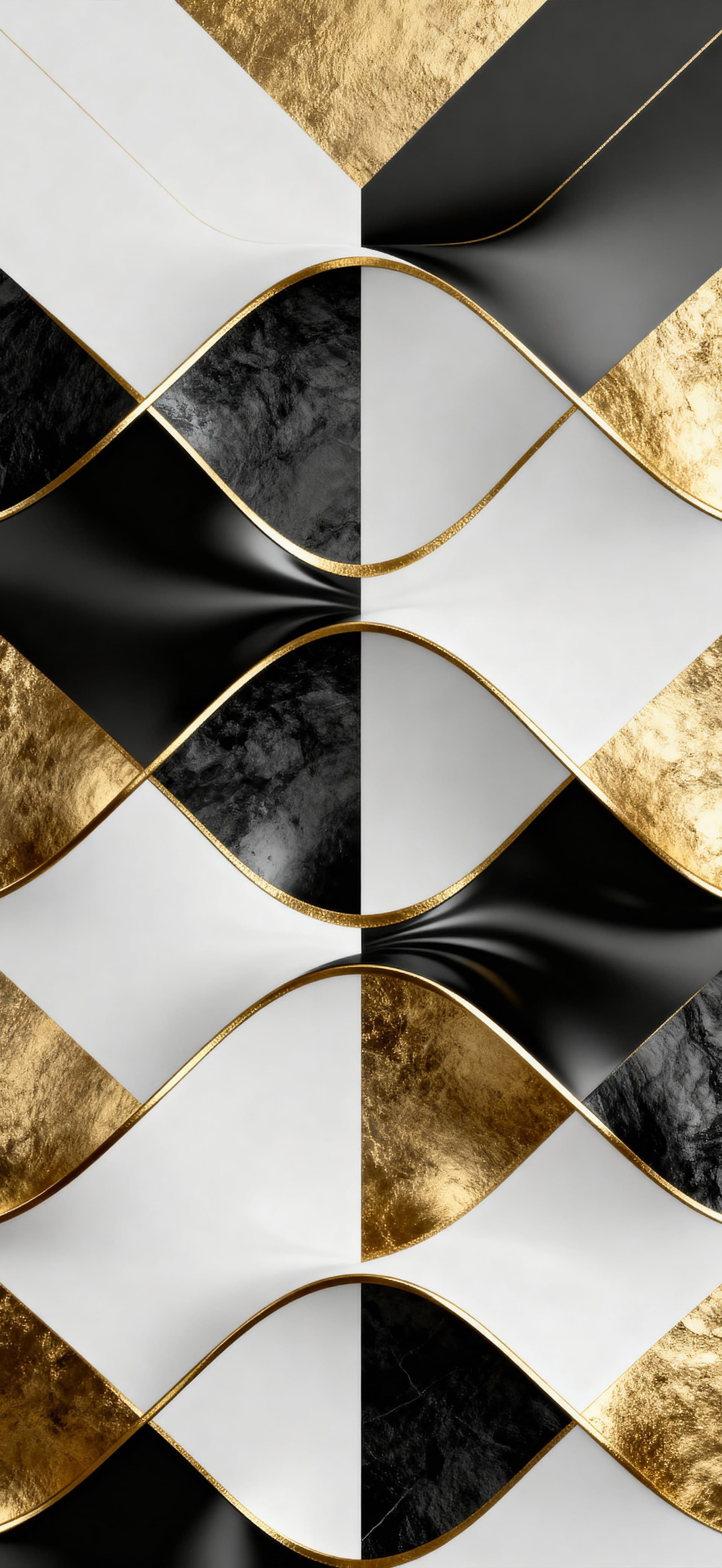 Golden Geometry 1 - free phone wallpaper