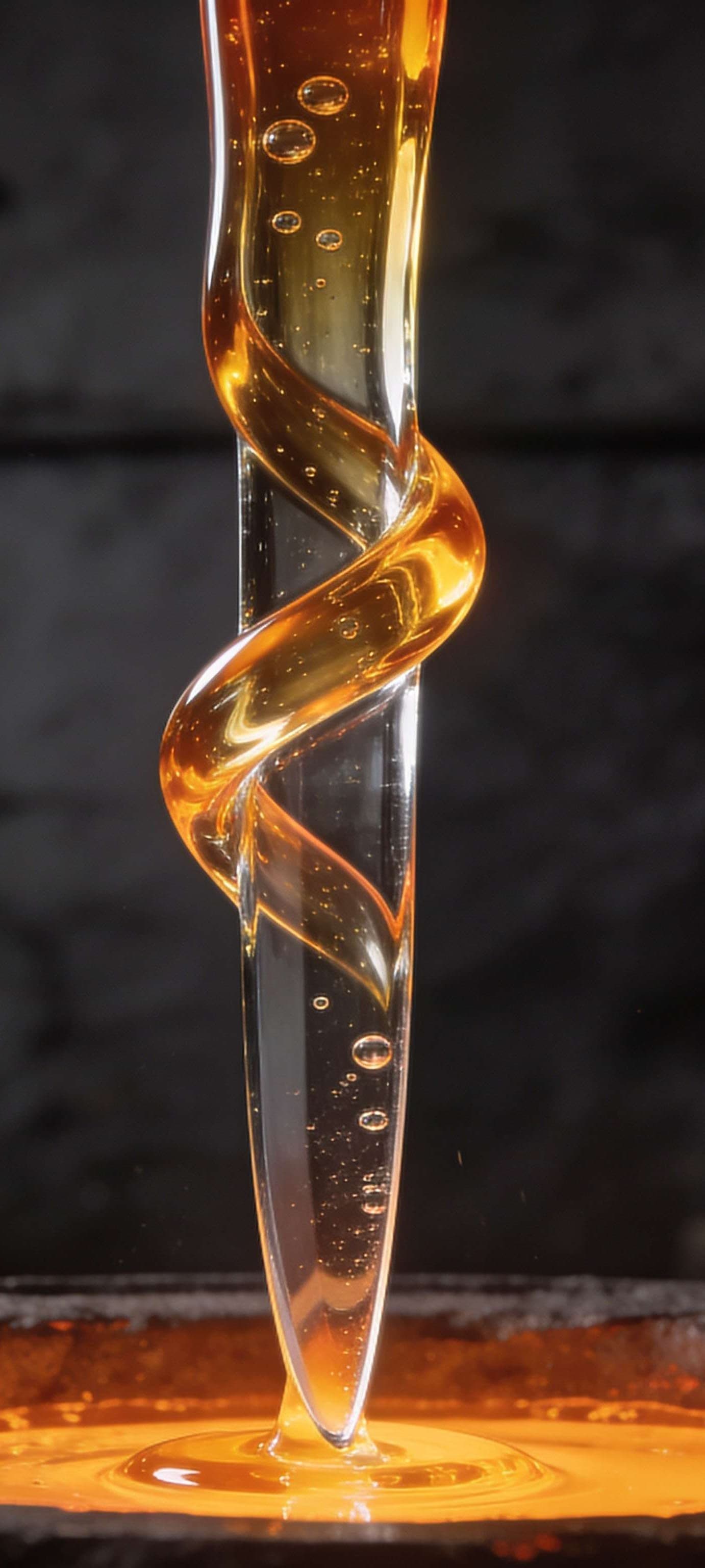Molten Glass Spiral - Pro phone wallpaper