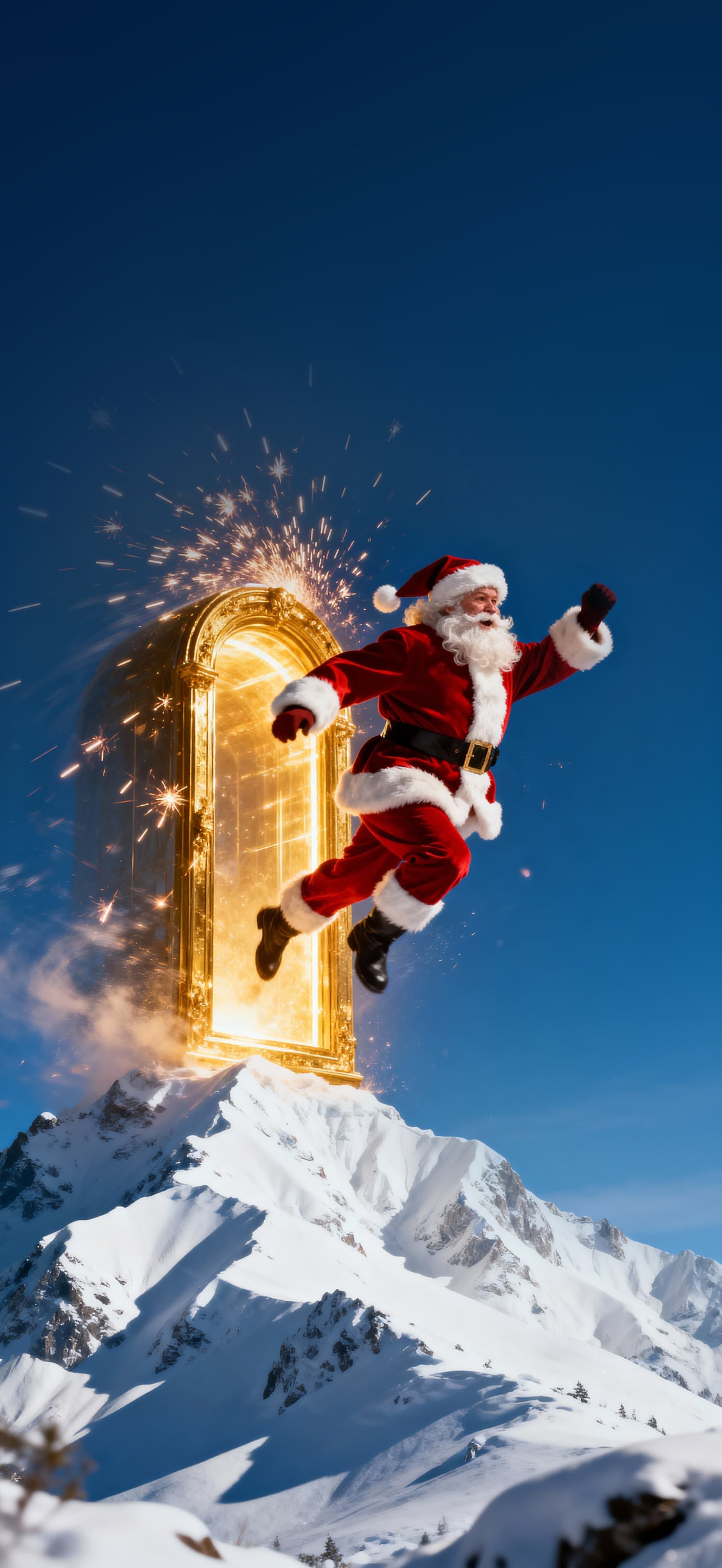 Santa's Journey 8 - free phone wallpaper