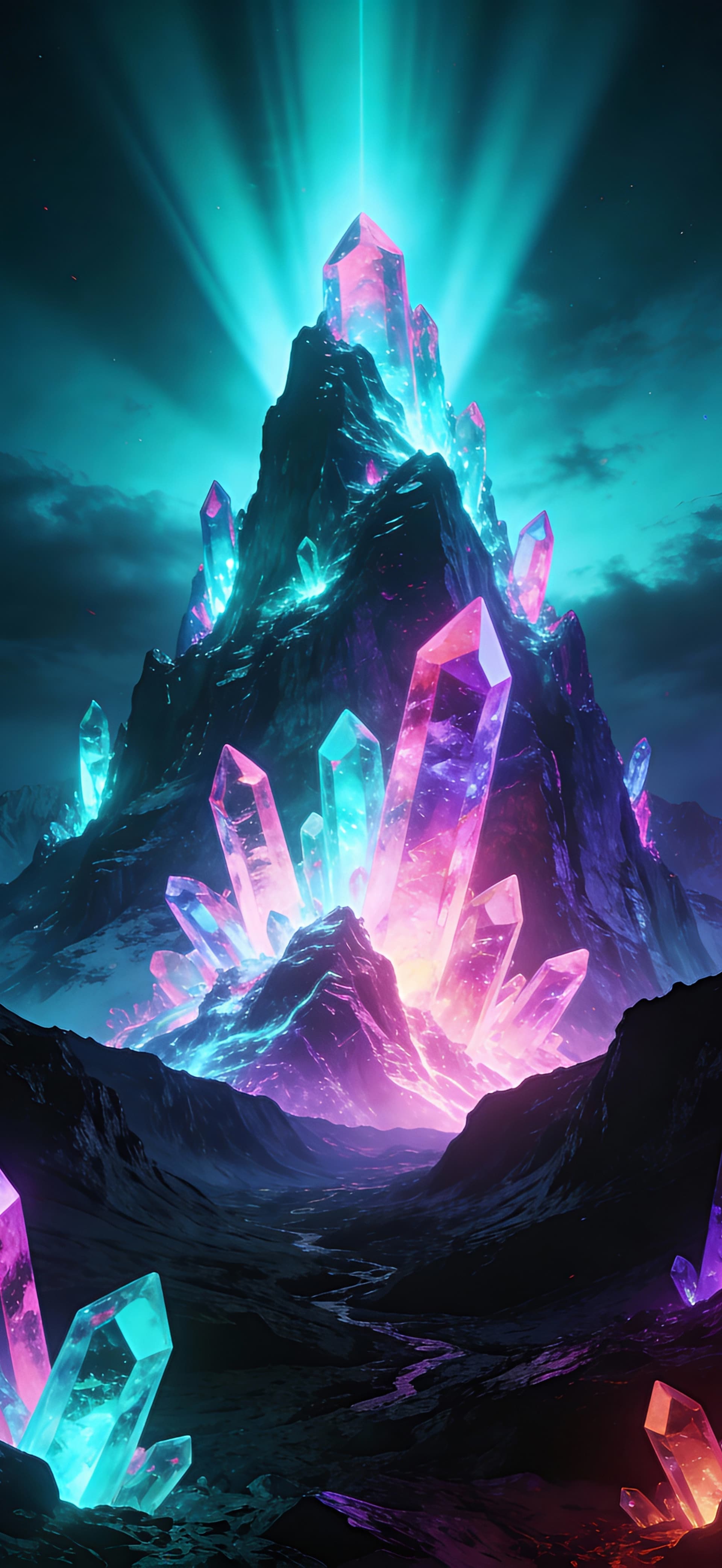 Crystal Nexus 1 - free phone wallpaper