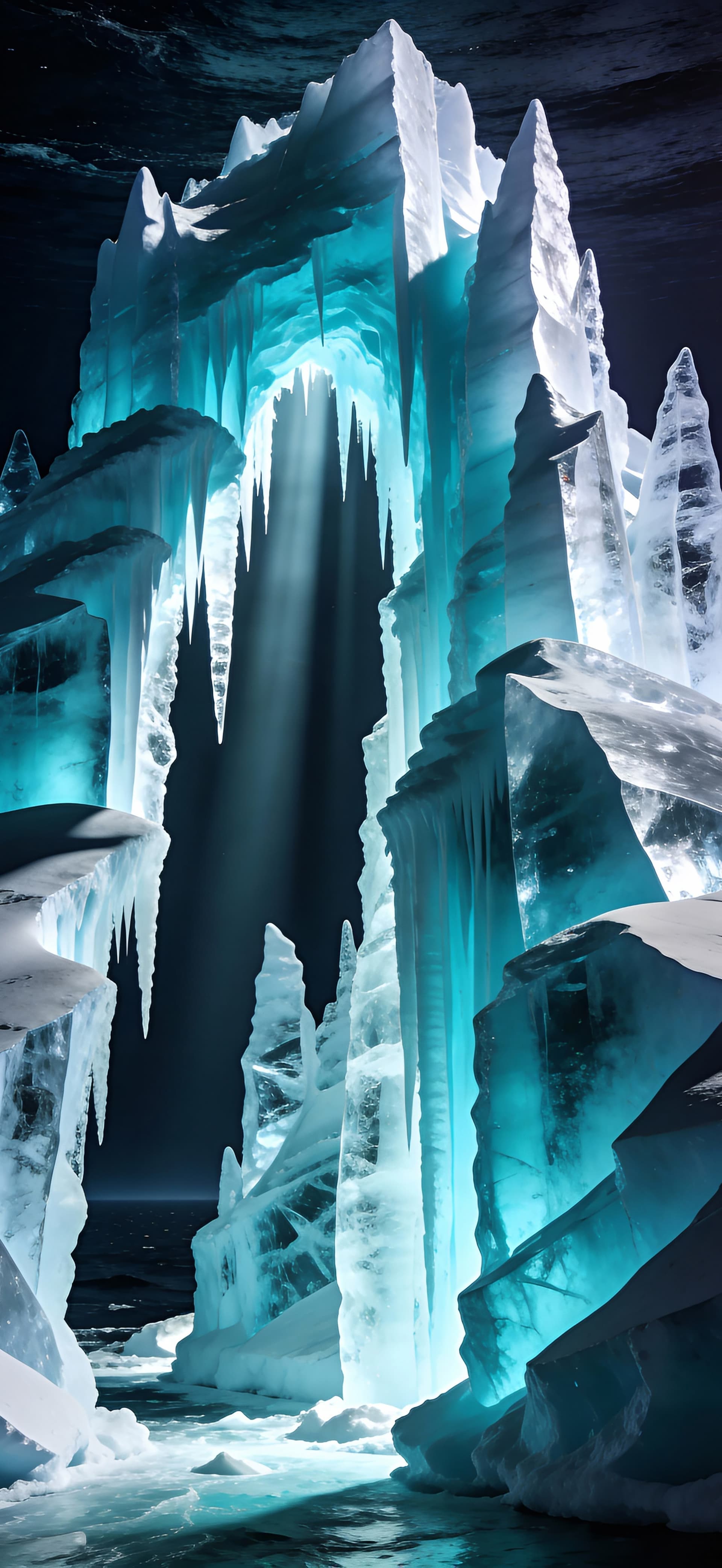 Frozen Ice Kingdom - free phone wallpaper