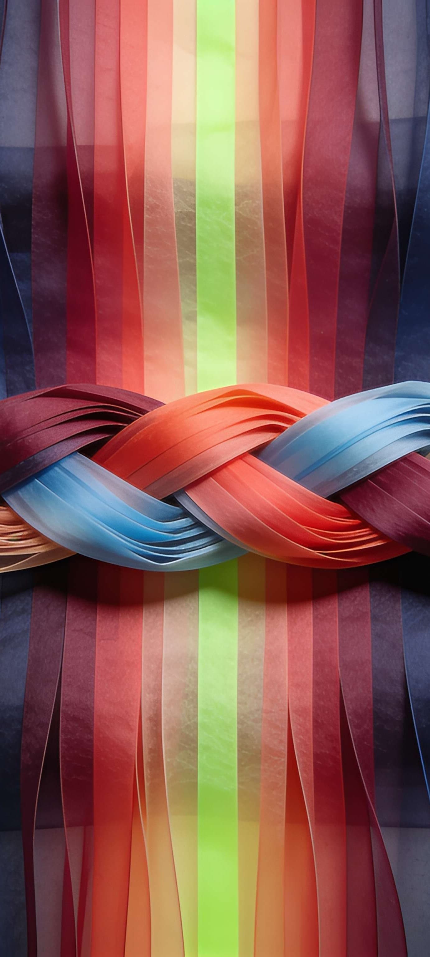 Woven Ribbon Lines - Pro phone wallpaper