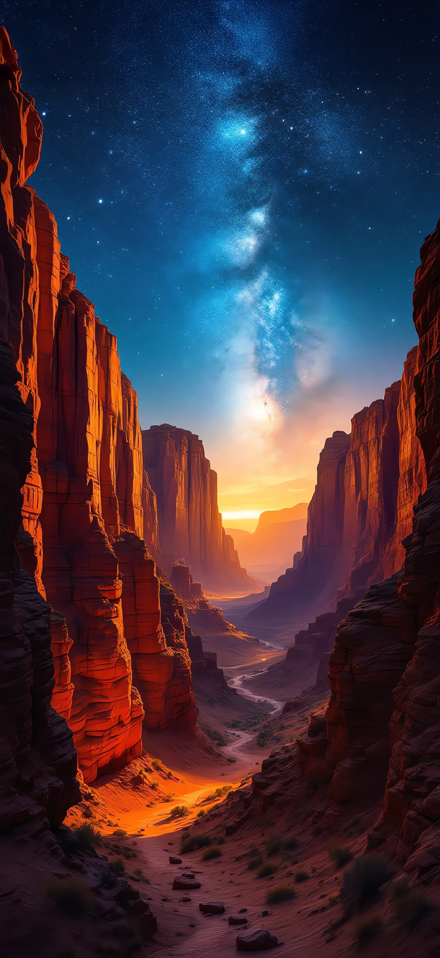 Starlit Canyon Dreams 3 - Pro phone wallpaper