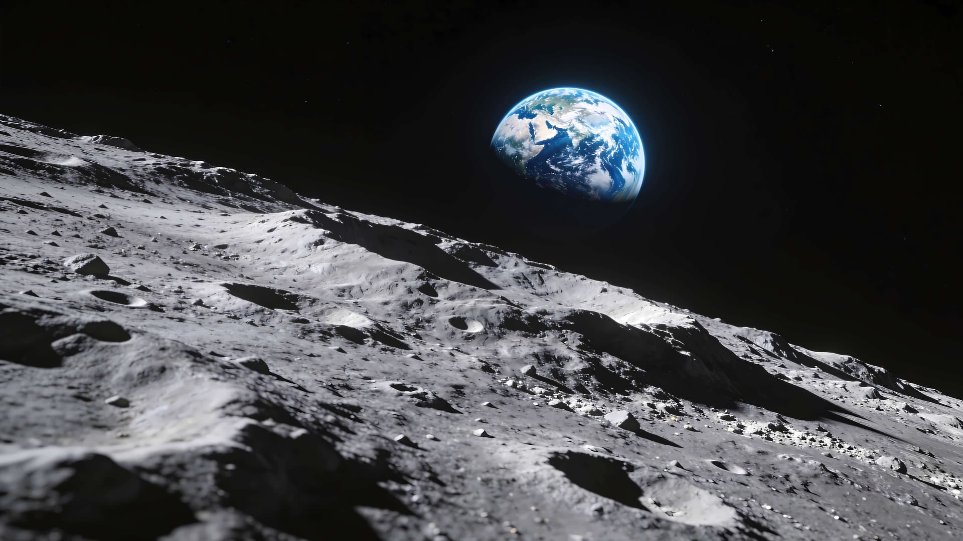 Earthrise Horizon - free desktop wallpaper