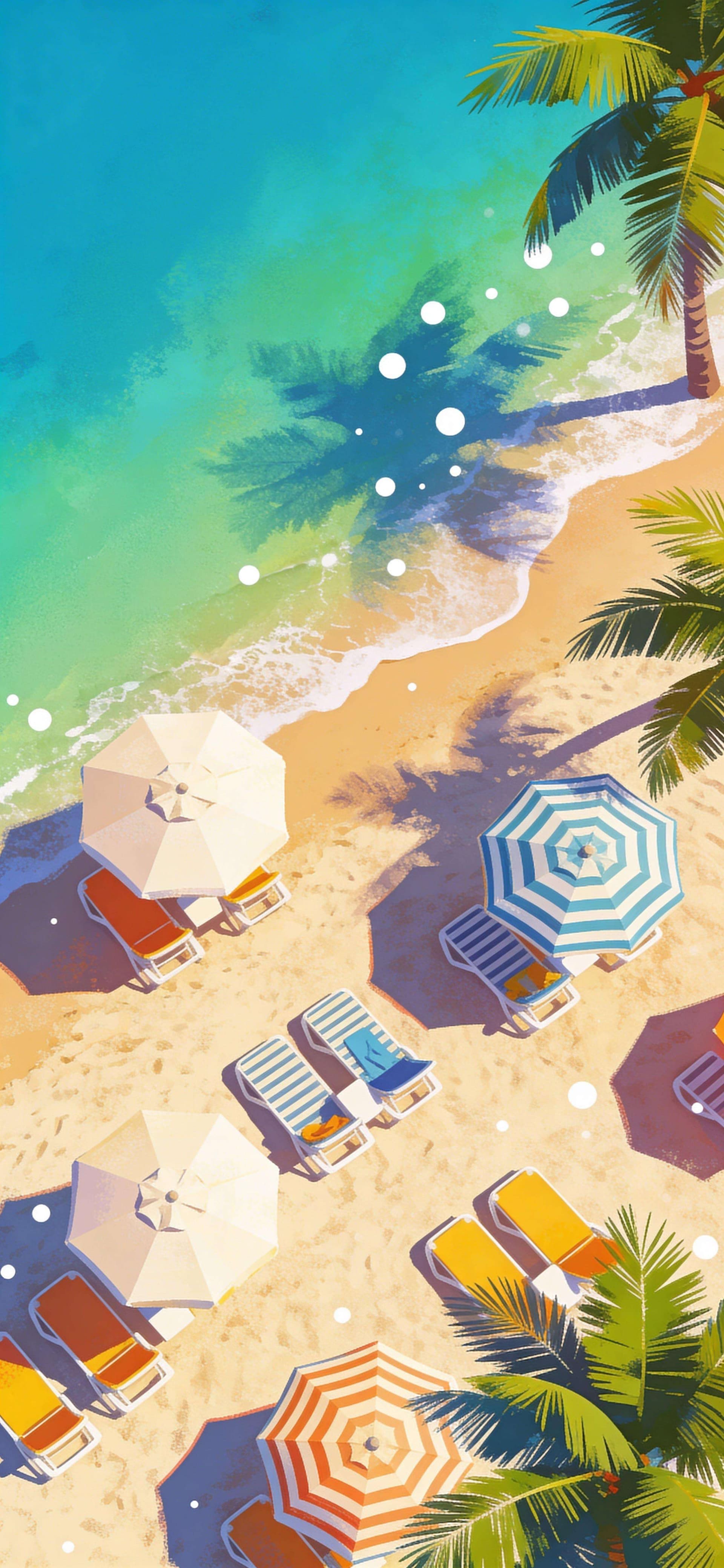 Beach Paradise View - free phone wallpaper