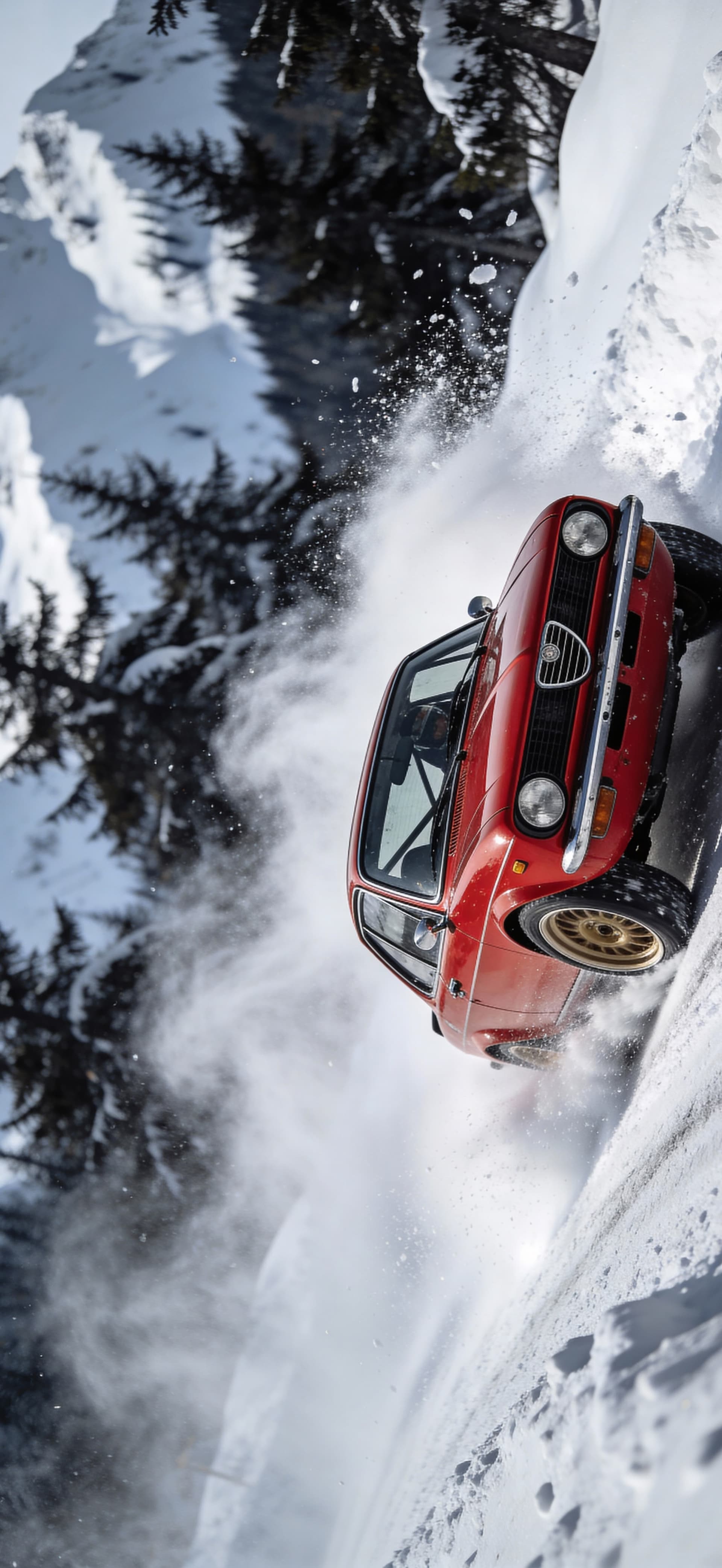 Alfa Romeo Snow 1 - Pro phone wallpaper