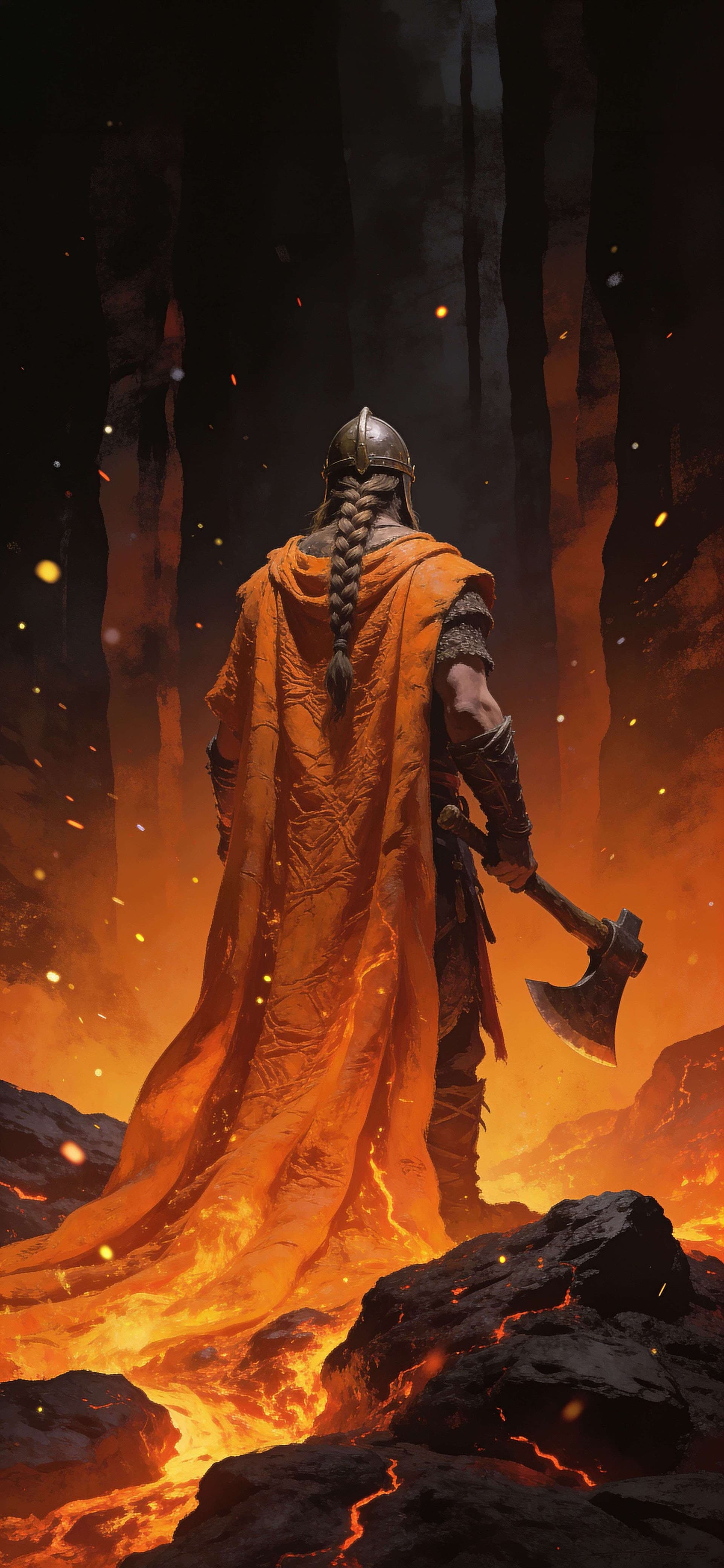 Lava Warrior Ascent - Pro phone wallpaper