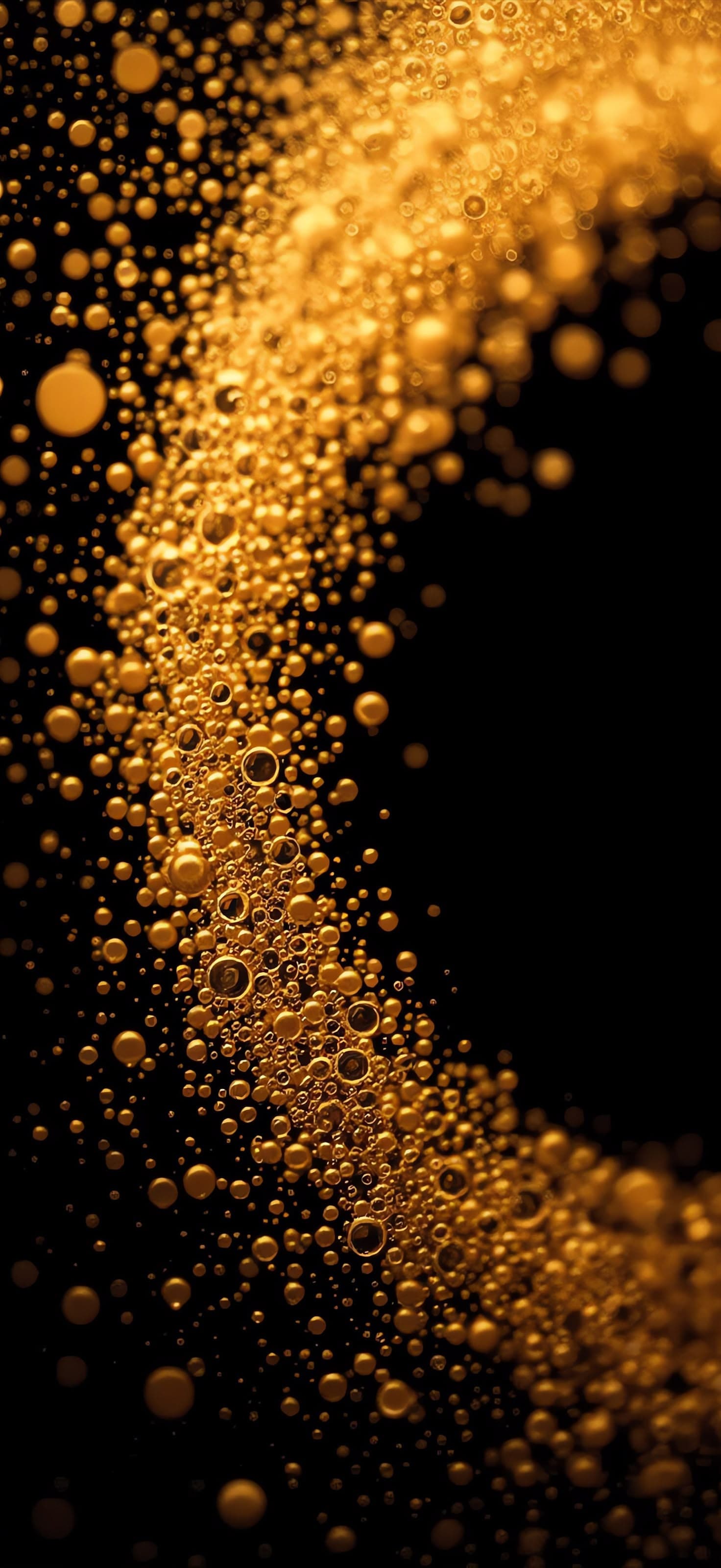 Golden Particles 1 - Pro phone wallpaper