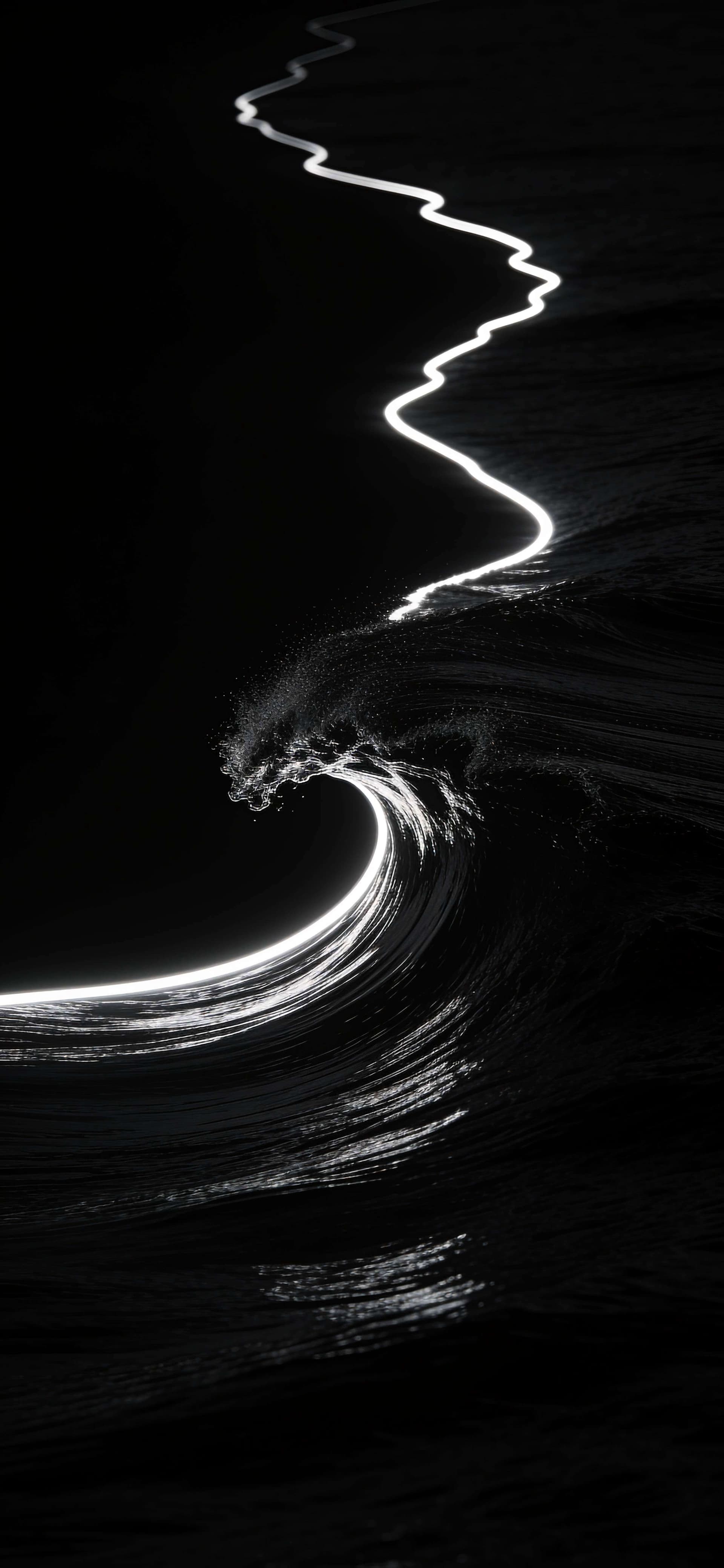 Monochrome Tide - Pro phone wallpaper