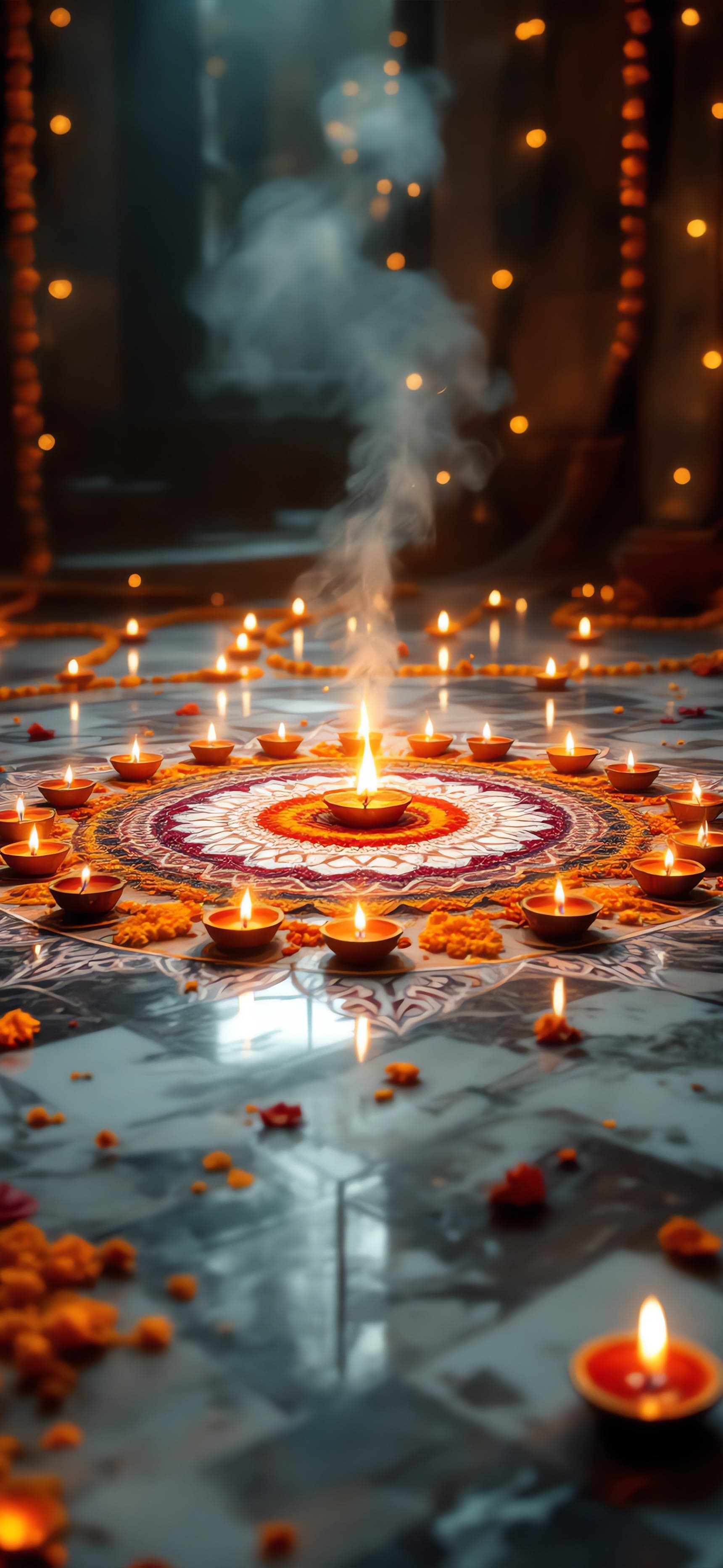 Rangoli Glow 2 - free phone wallpaper