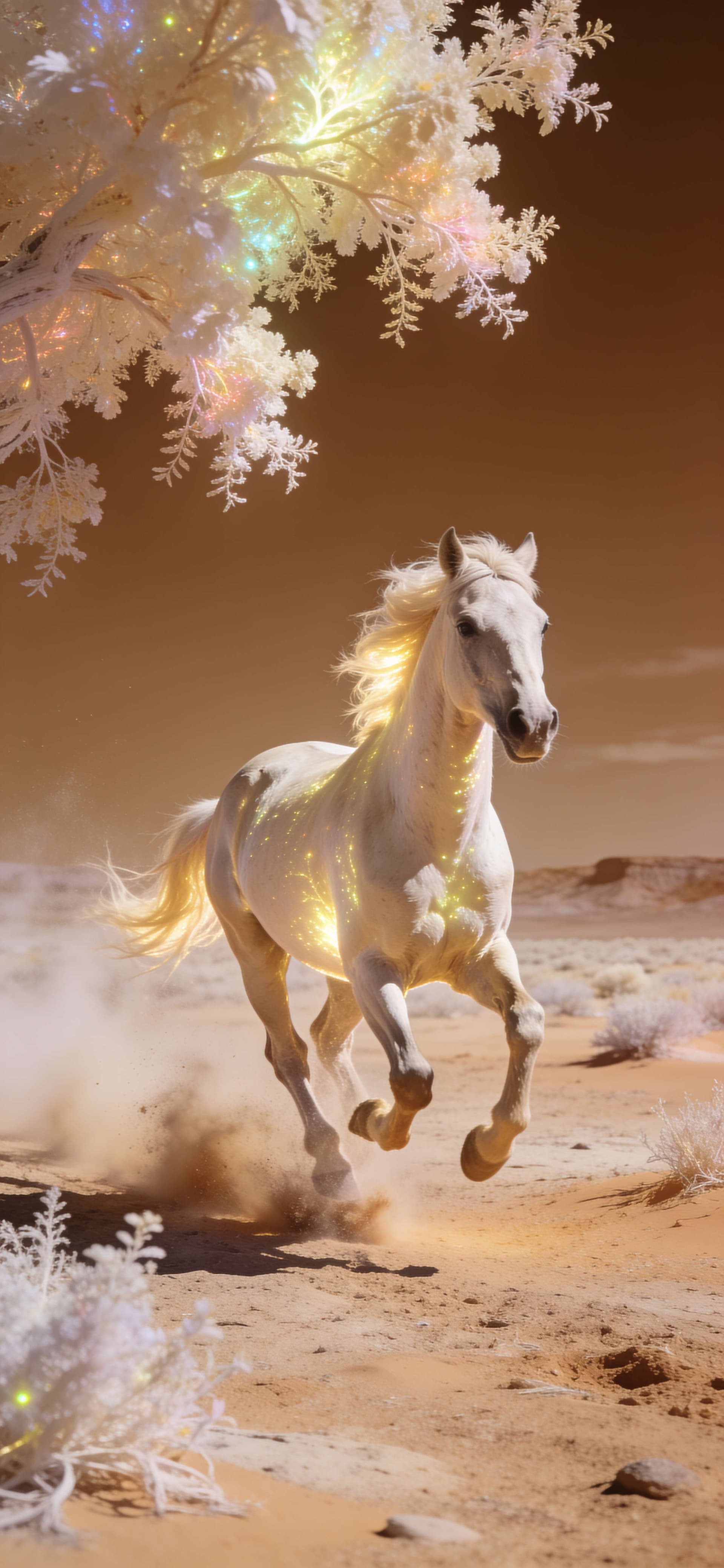 Desert Dream Gallop - free phone wallpaper