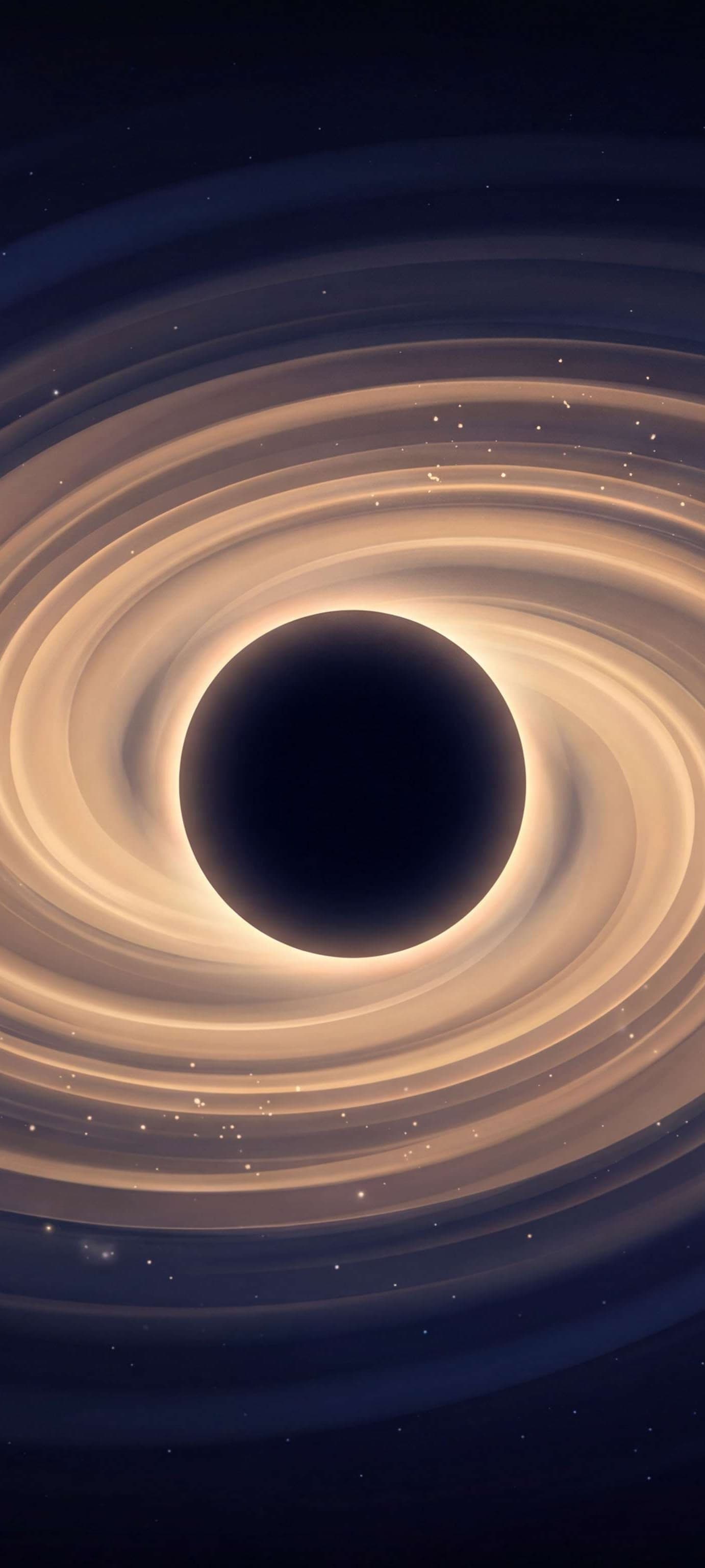 Swirling Black Hole - Pro phone wallpaper