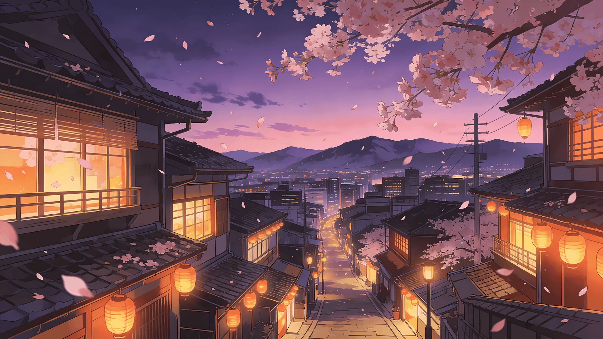 Anime Cherry Blossoms - Pro desktop wallpaper