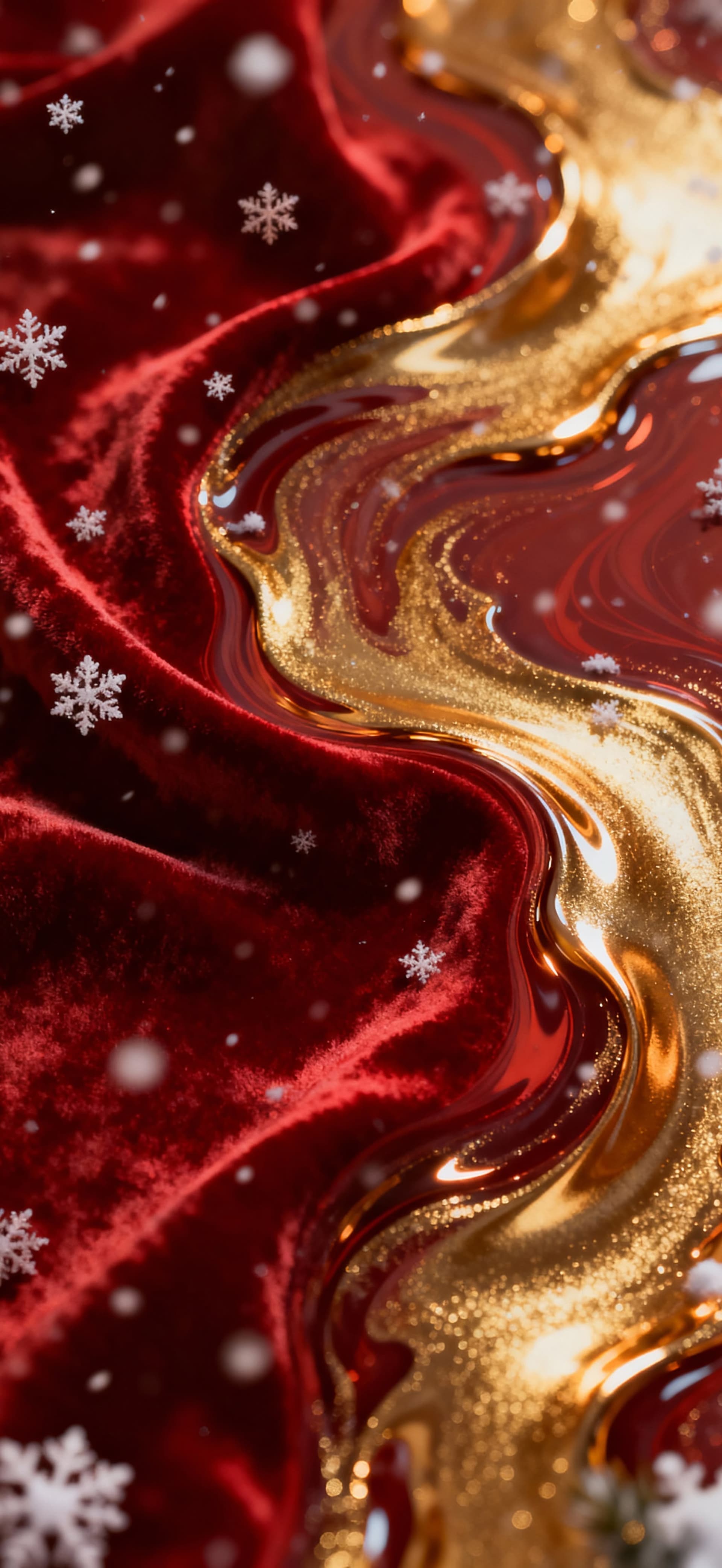 Christmas Gold and Red Texture 1 - Pro phone wallpaper