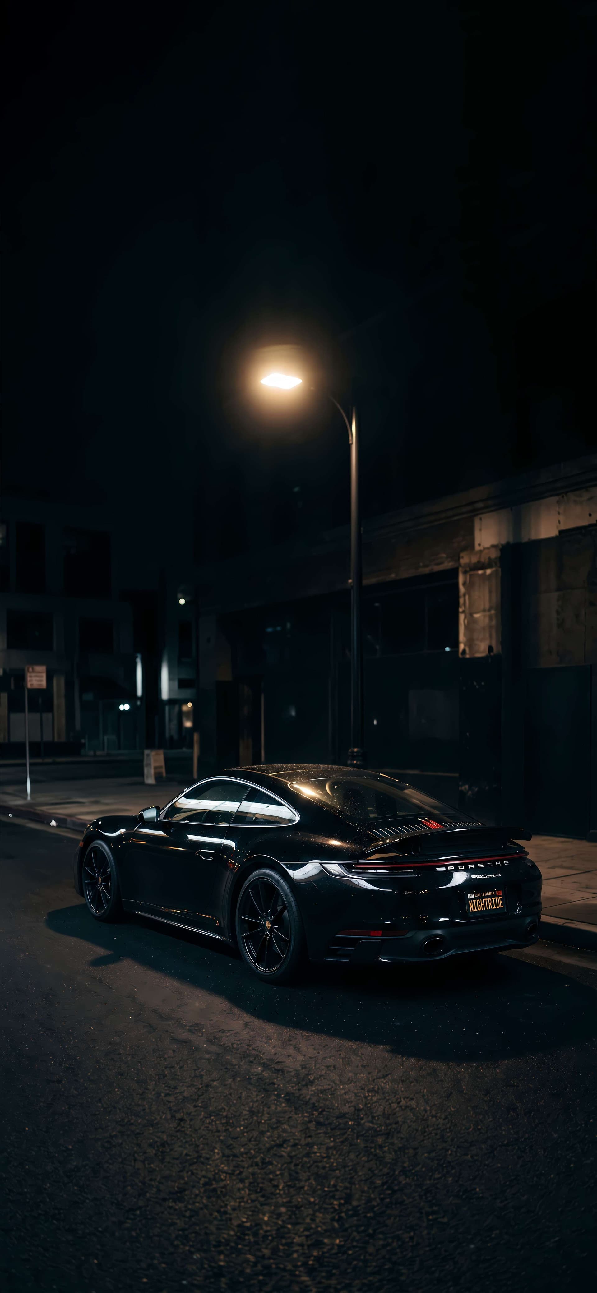 Midnight Sports Car - free phone wallpaper