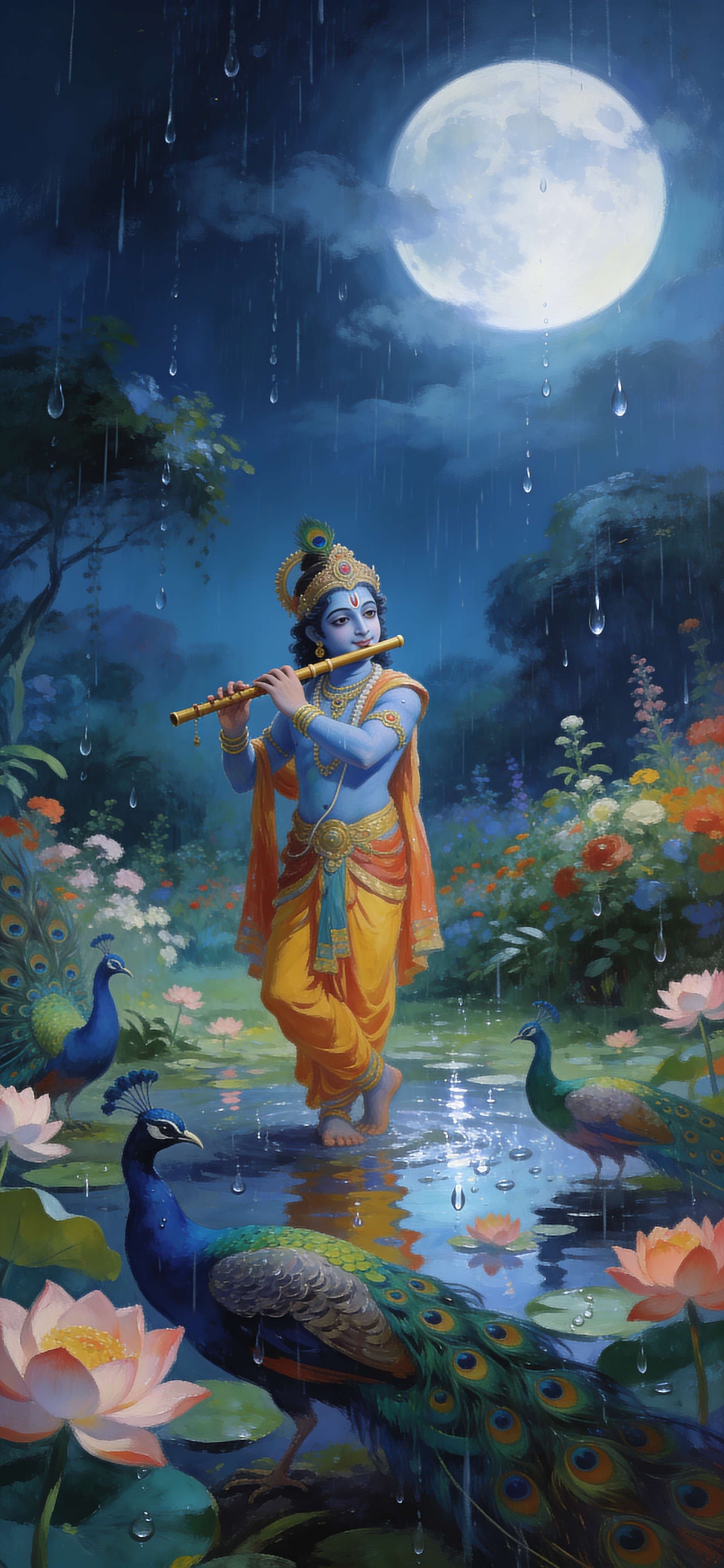 Divine Flute Melody - free phone wallpaper