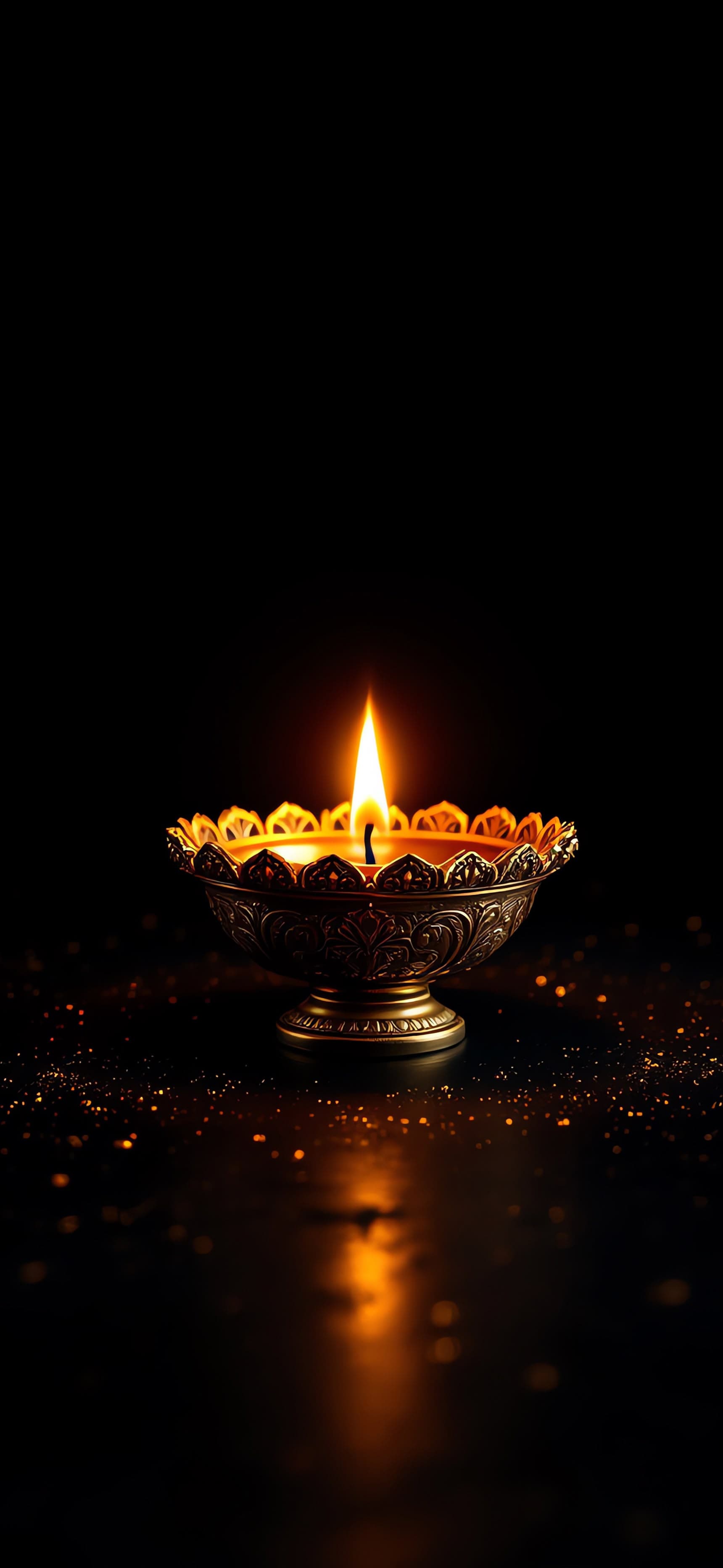 Ornate Diya 2 - Pro phone wallpaper