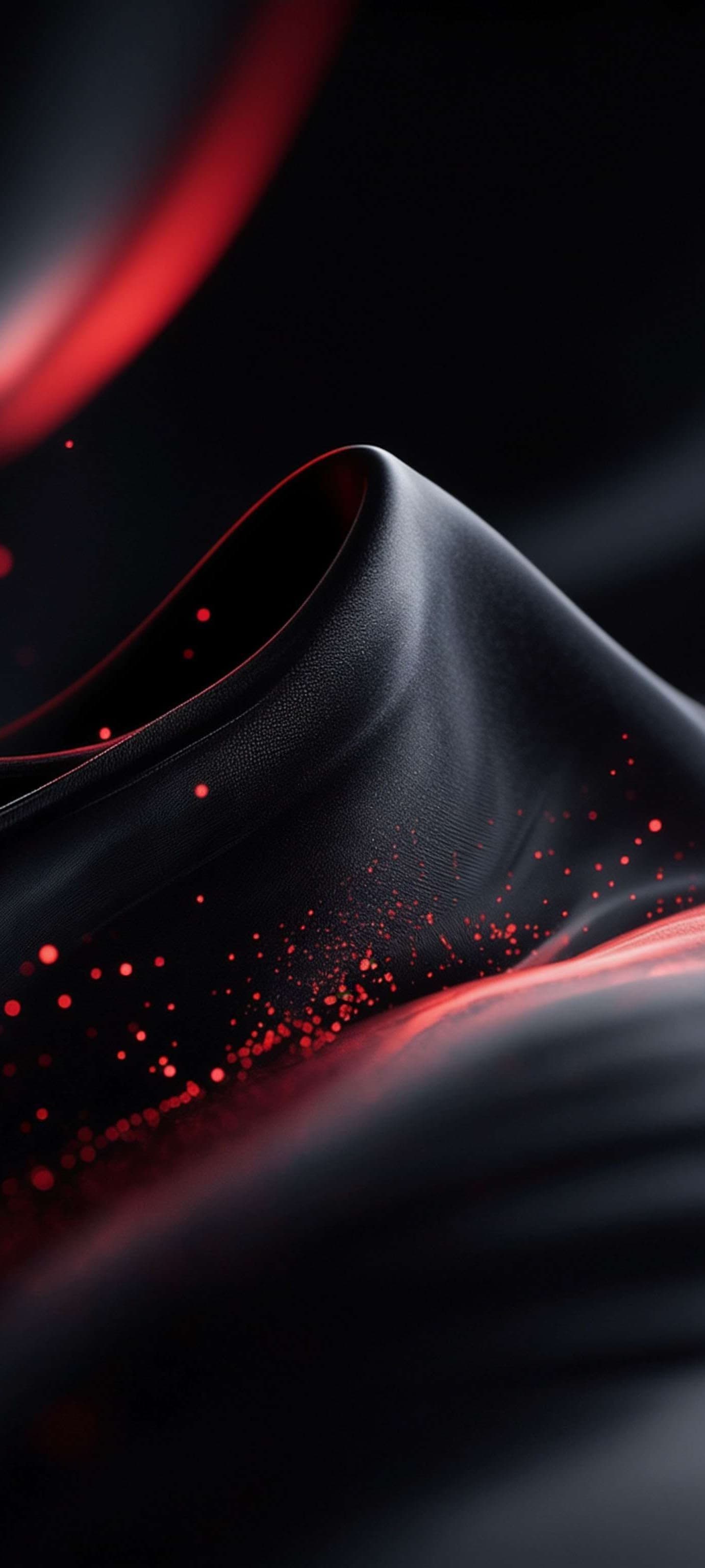 Crimson Silk Waves - Pro phone wallpaper