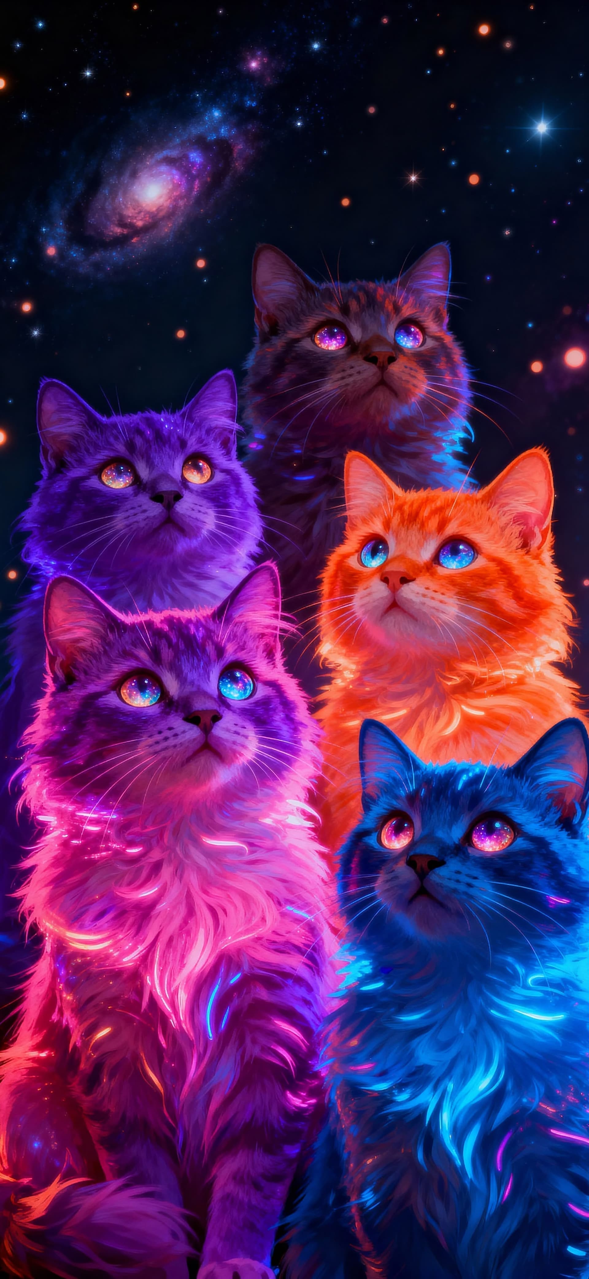 Stellar Kittens 2 - free phone wallpaper