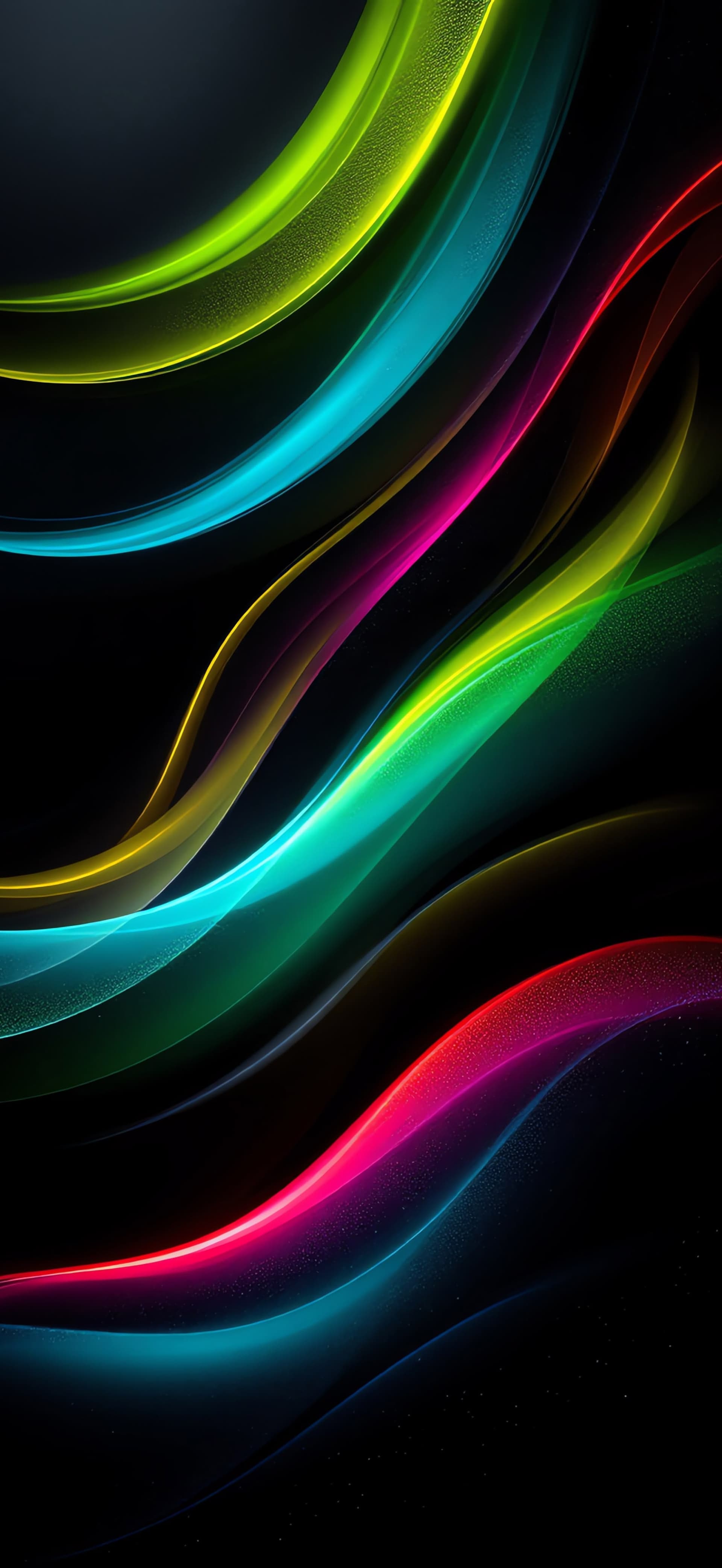 Luminous Waveforms - free phone wallpaper