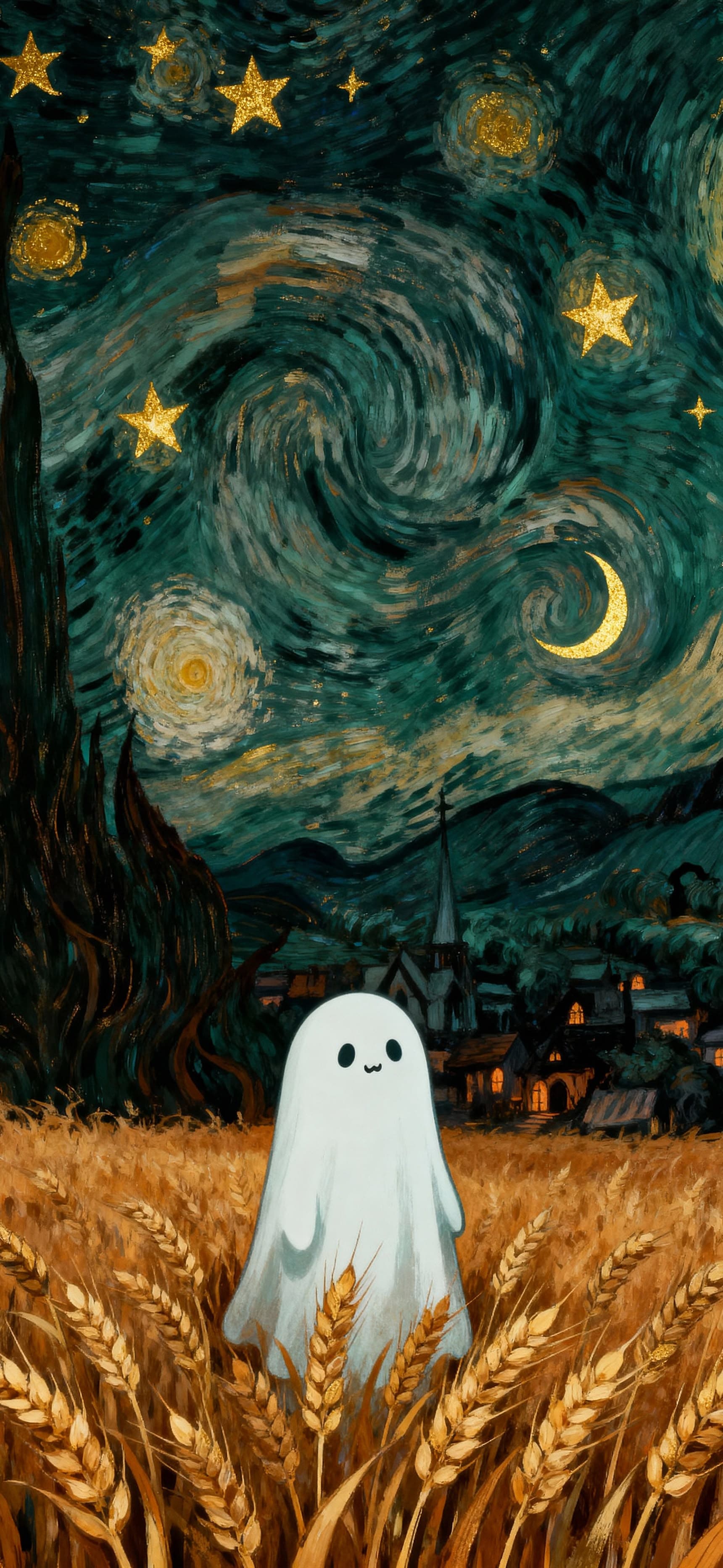 Starry Wheat Ghost 1 - Pro phone wallpaper