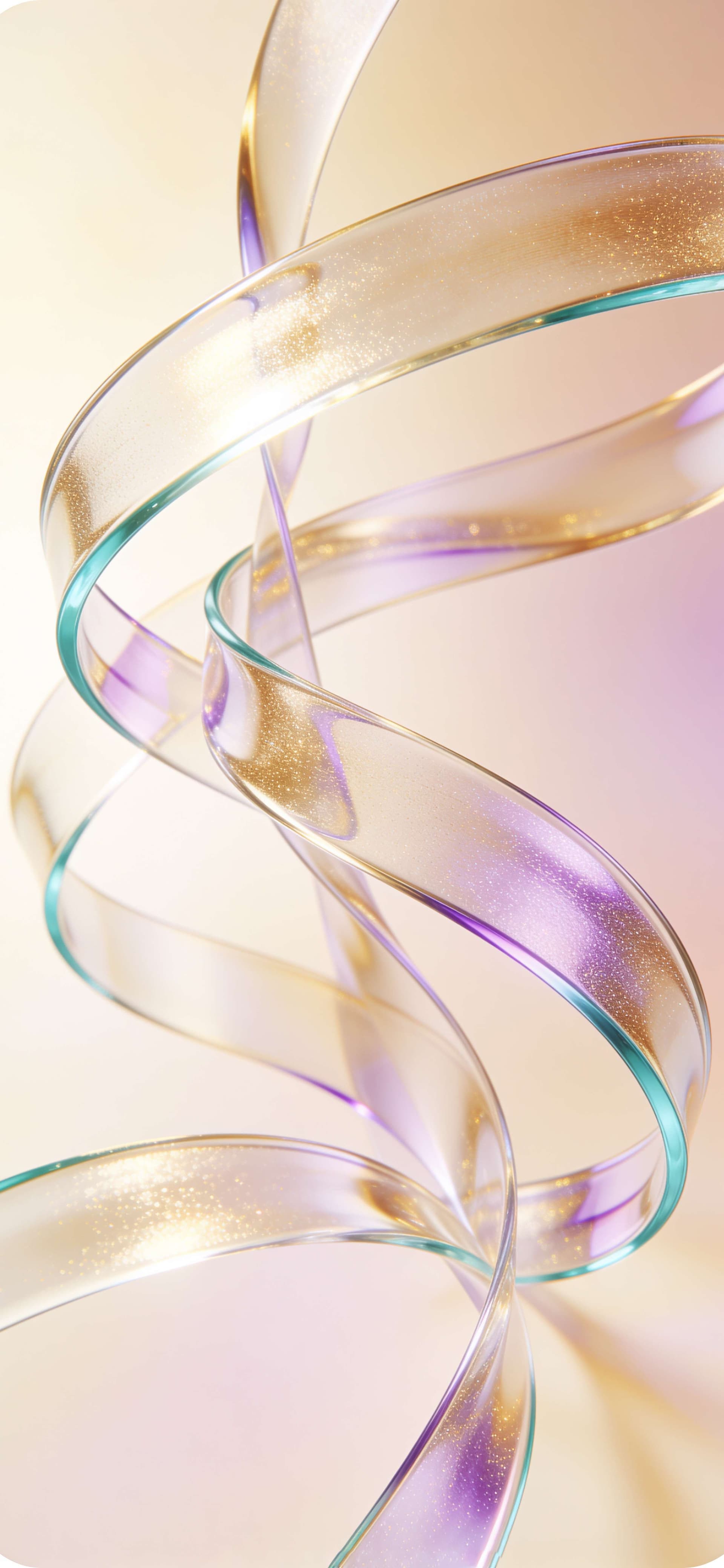 Iridescent Glass Ribbon - free phone wallpaper