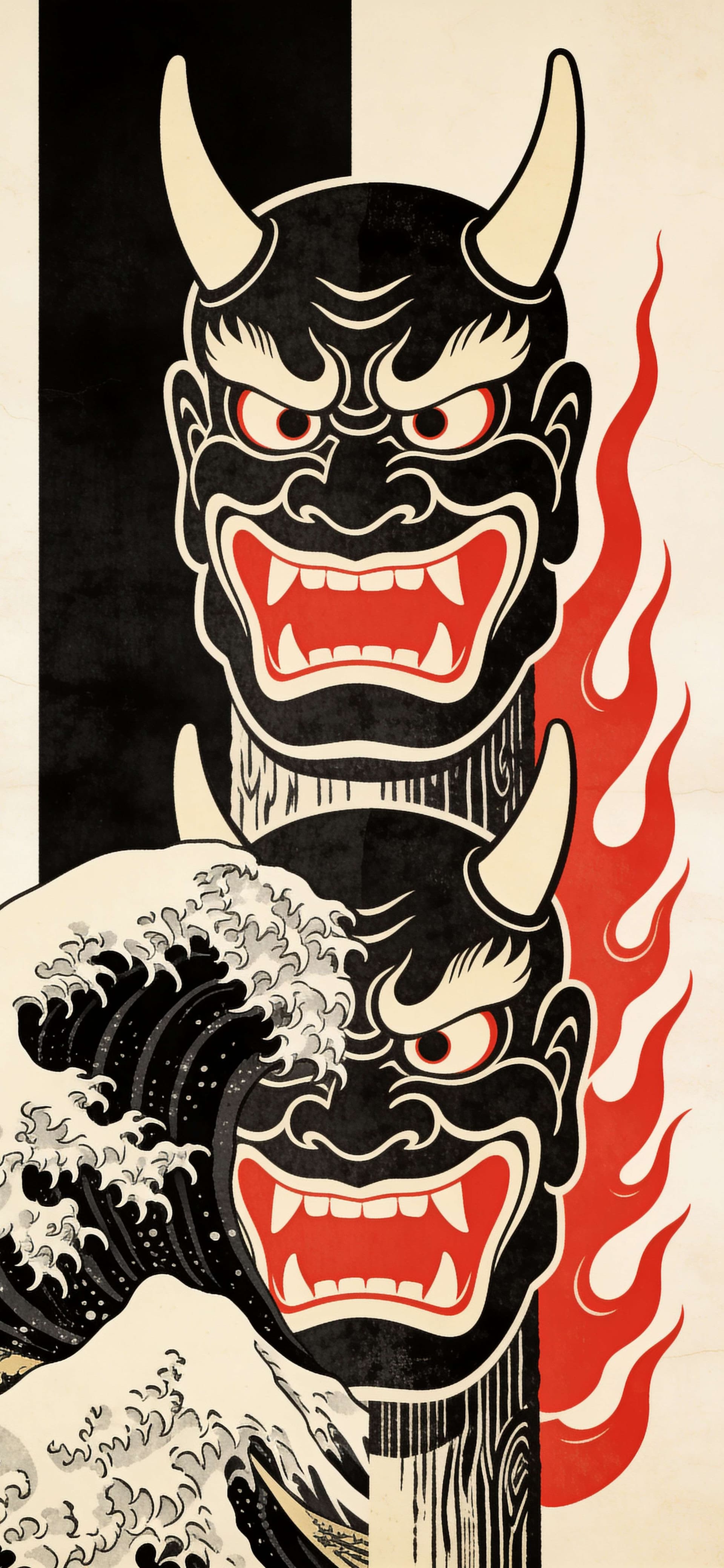 Oni Wave Fire - Pro phone wallpaper