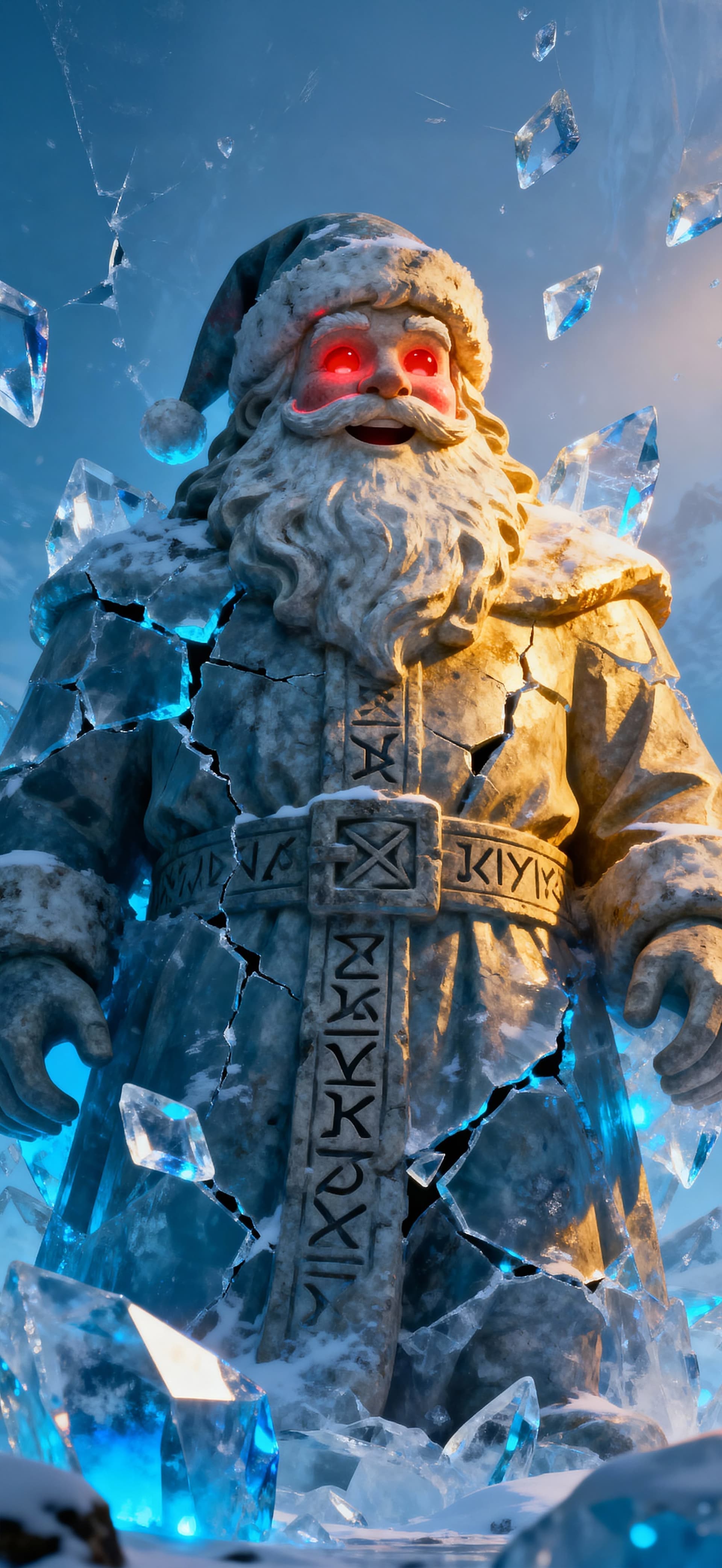 Frostborn Santa Awakens 1 - free phone wallpaper