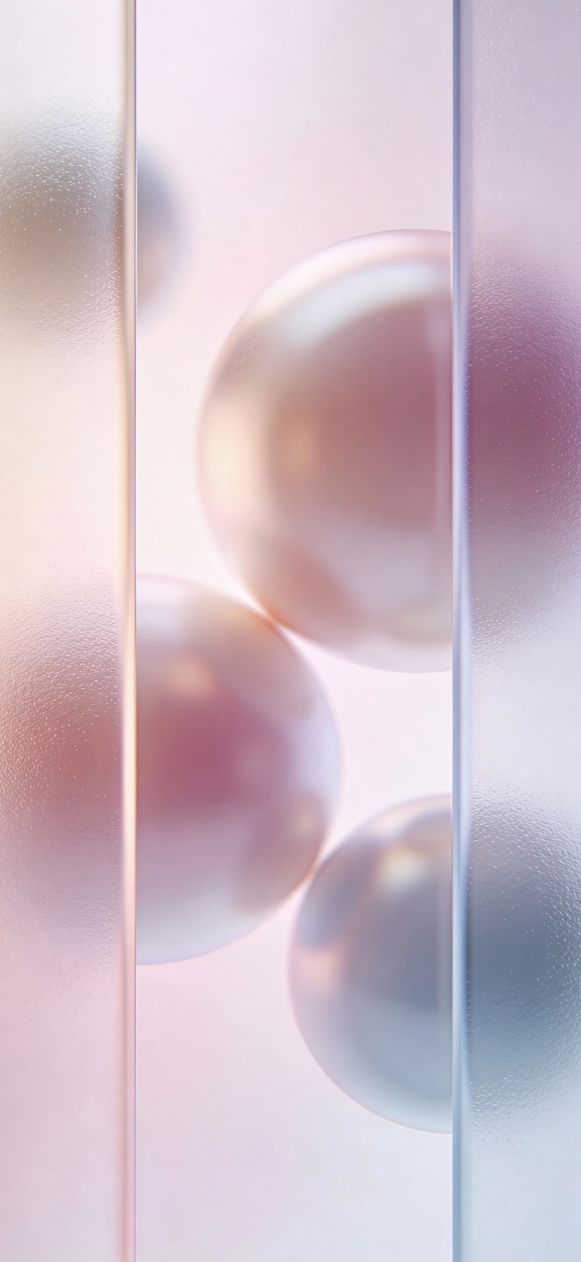 Pearlescent Glass Orbs - free phone wallpaper