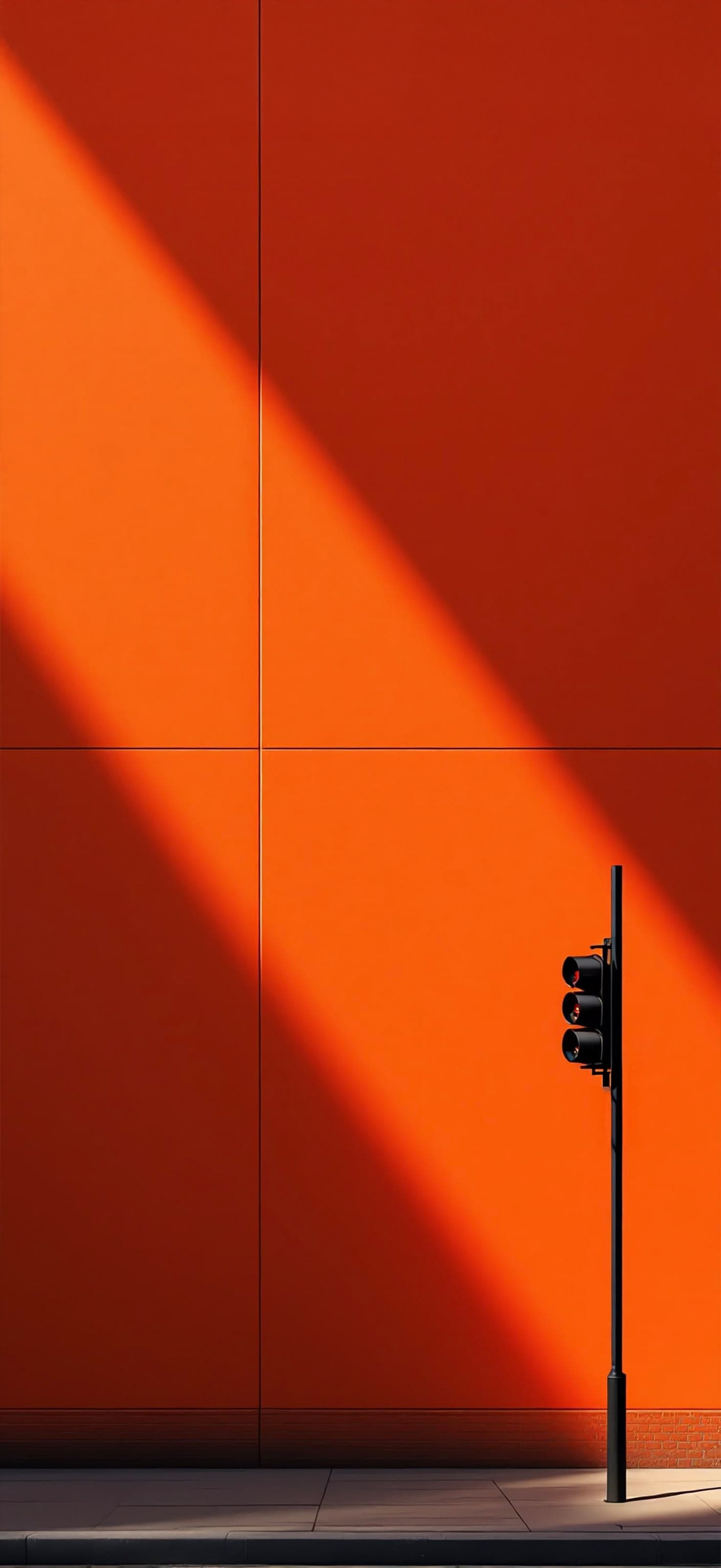 Sunlit Orange Facade 3 - Pro phone wallpaper