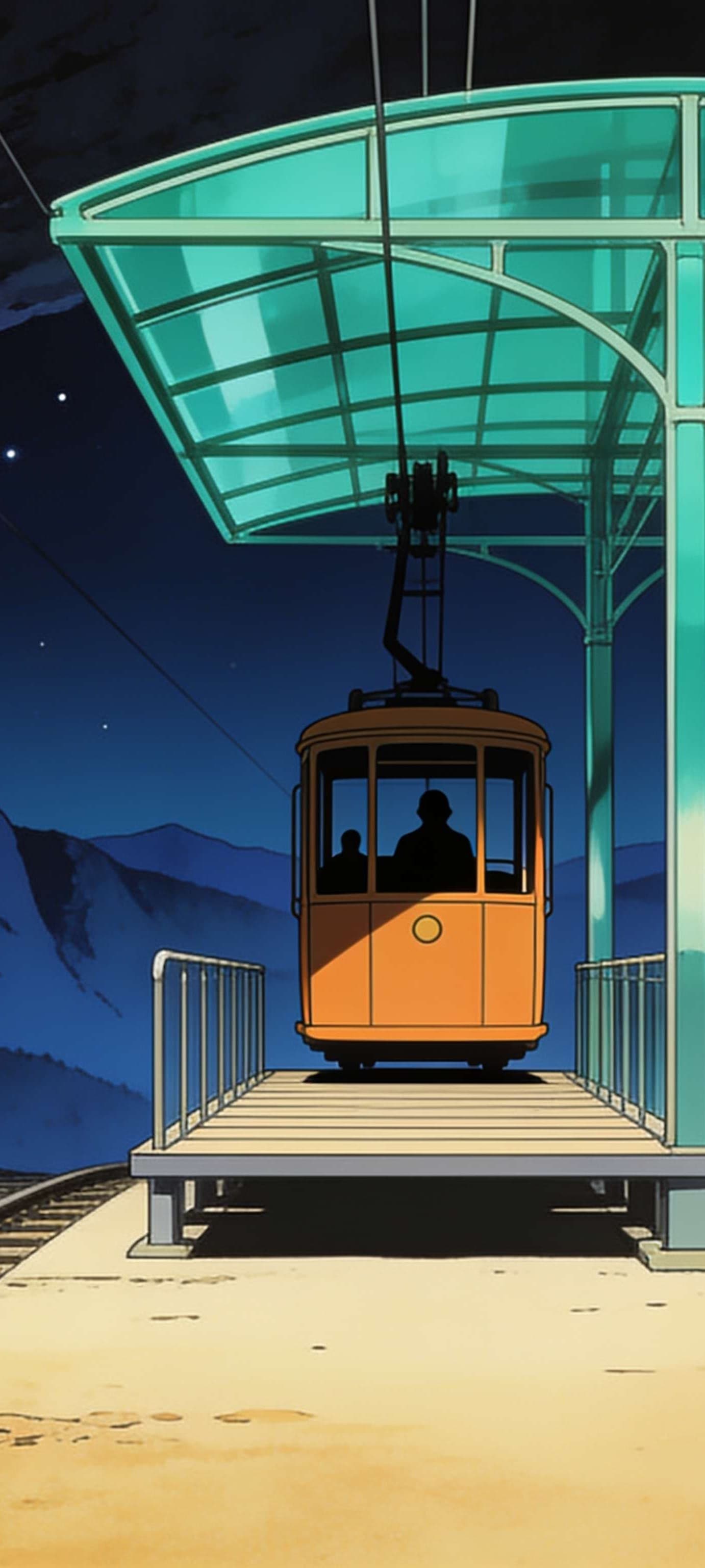 Anime Cave Station - free phone wallpaper