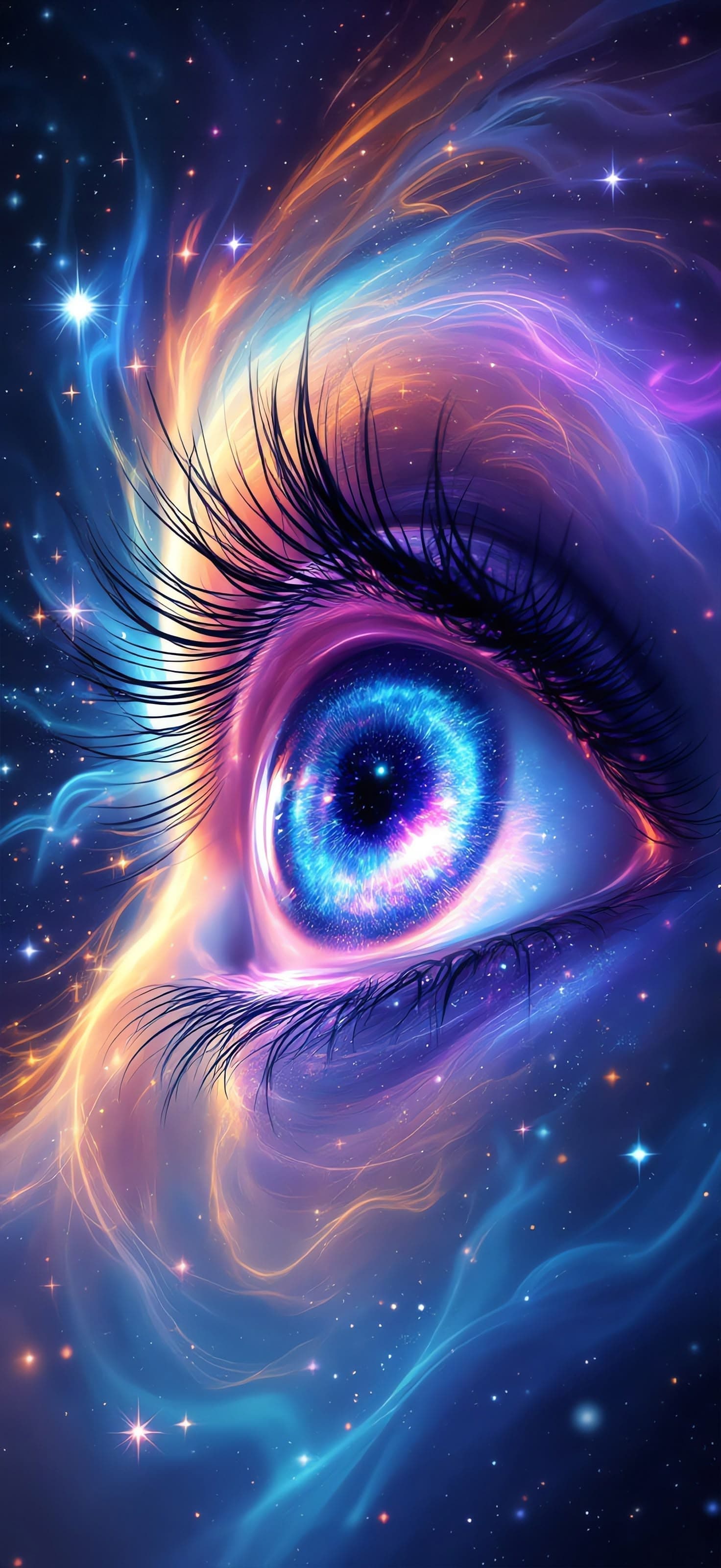 Cosmic Iris 1 - Pro phone wallpaper