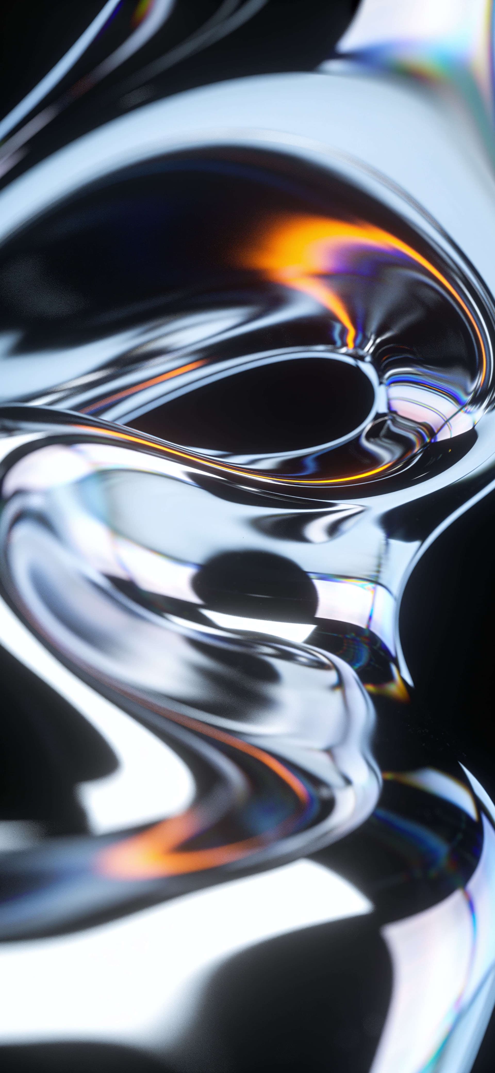 Liquid Chrome Flow 2 - free phone wallpaper