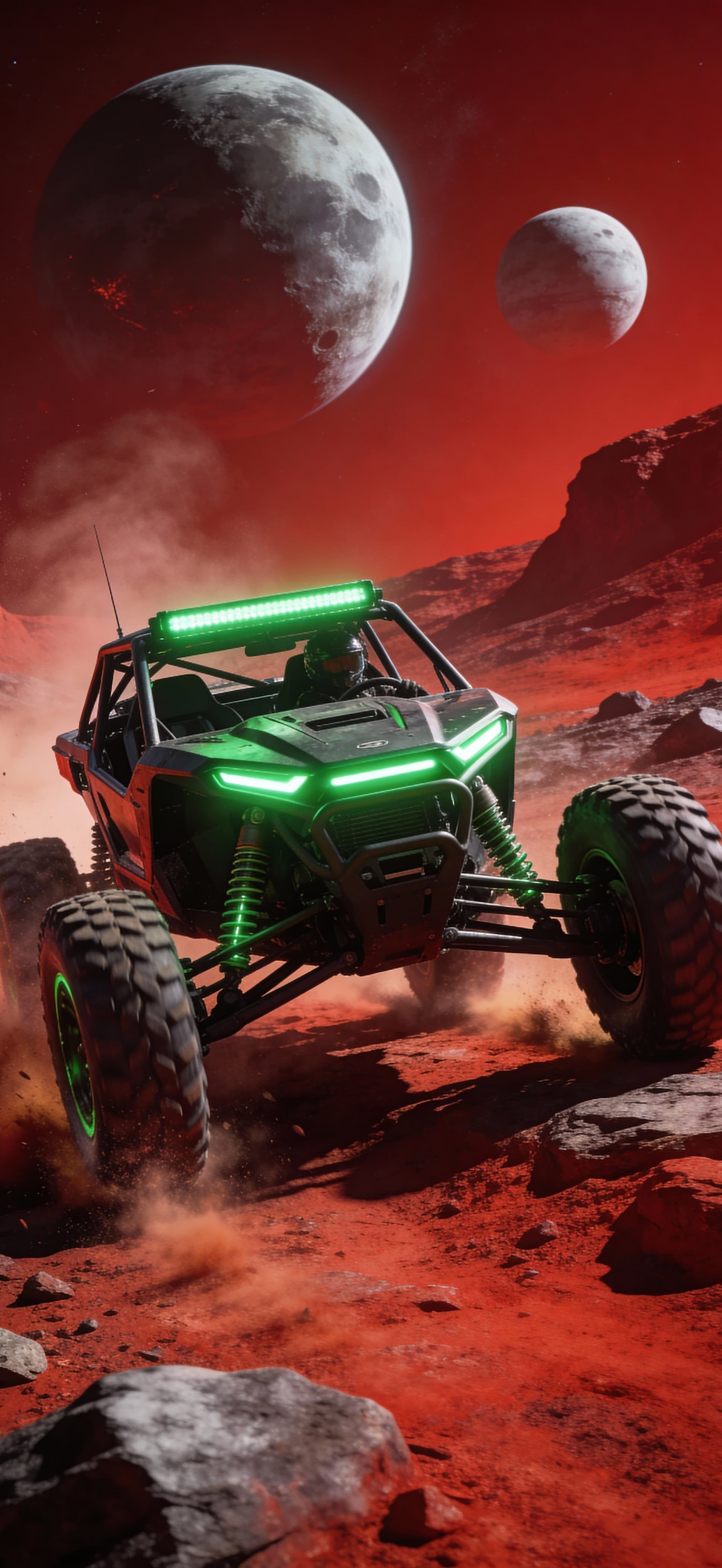 Martian Buggy Ride - free phone wallpaper