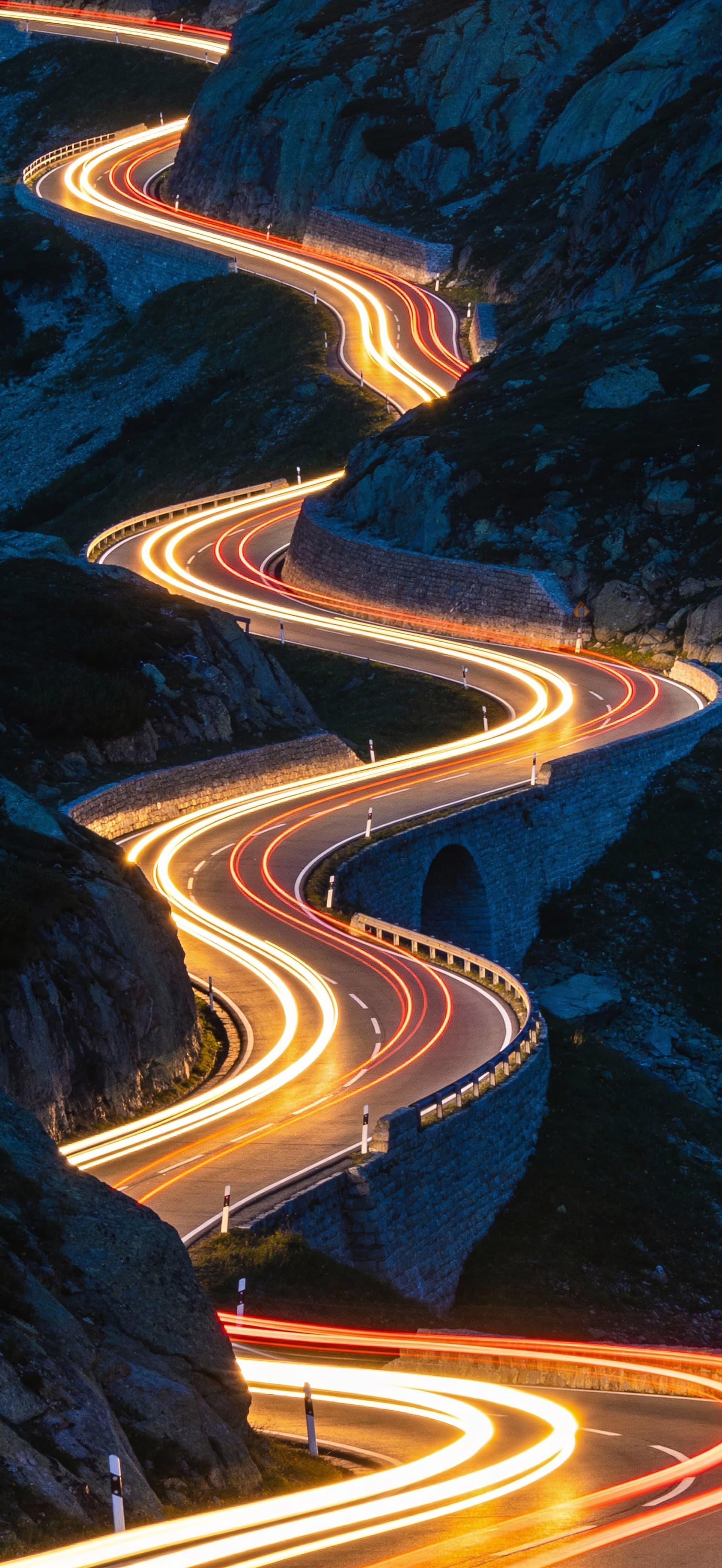 Winding Mountain Roads - Pro phone wallpaper