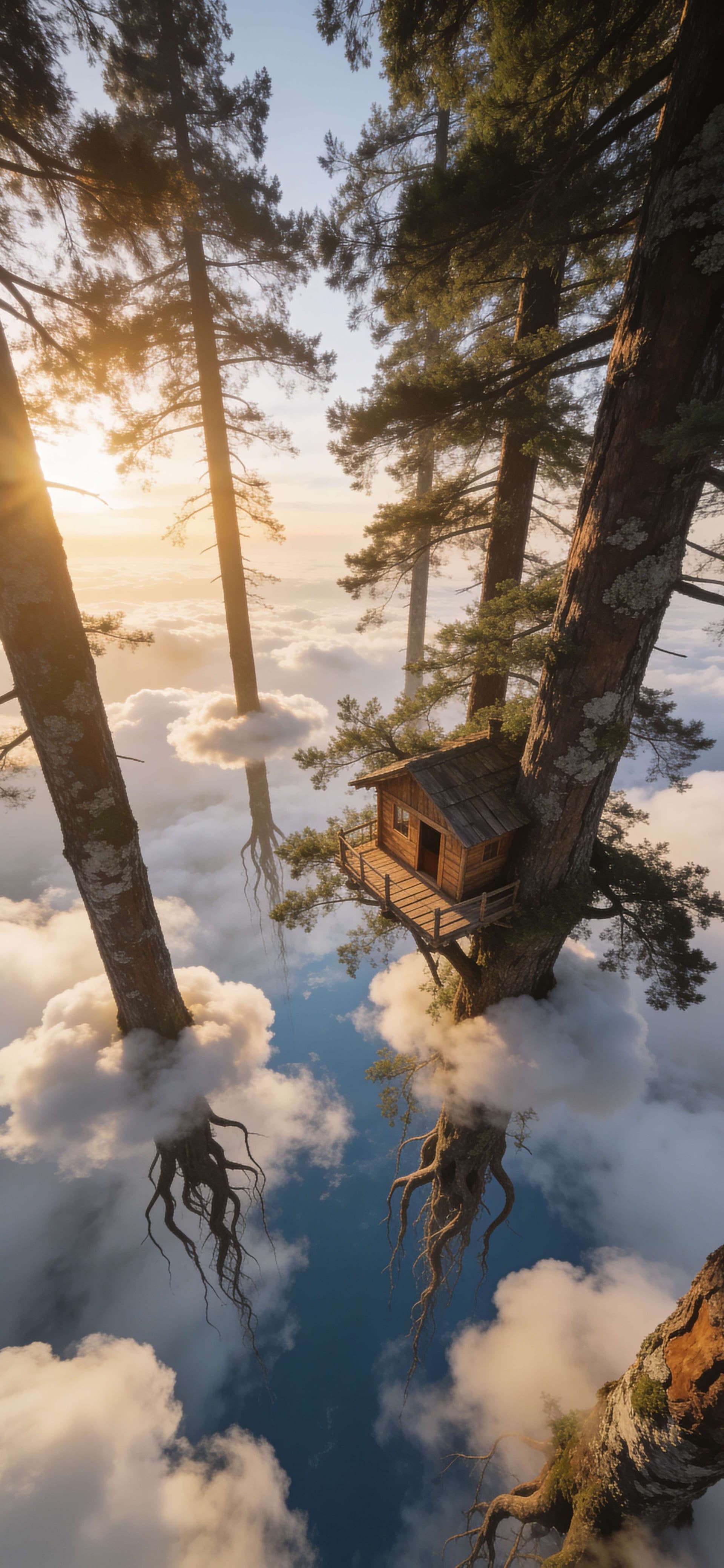 Sky Treehouse Dream - Pro phone wallpaper